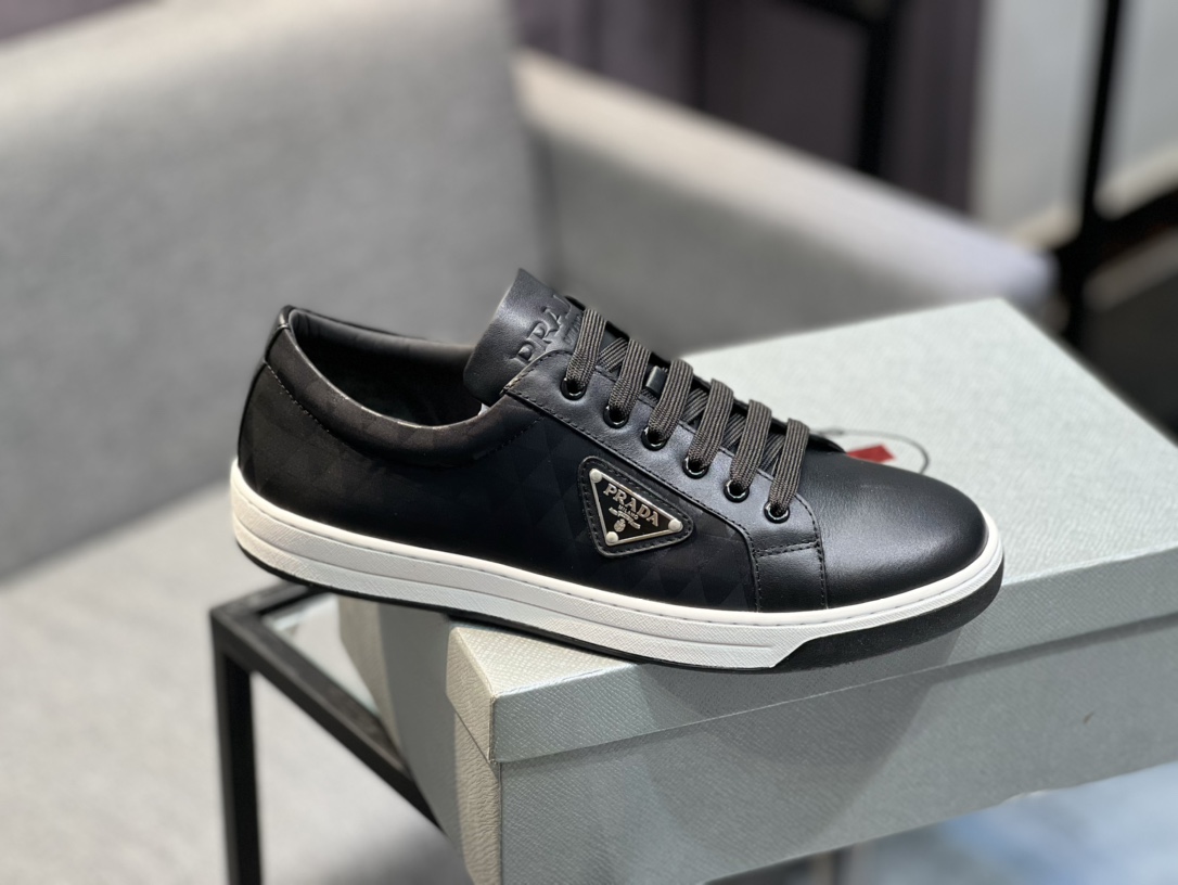 [PRAD * Prada] contra pop zapatos de los hombres, el sitio web oficial de producción 1:1, tejido imp