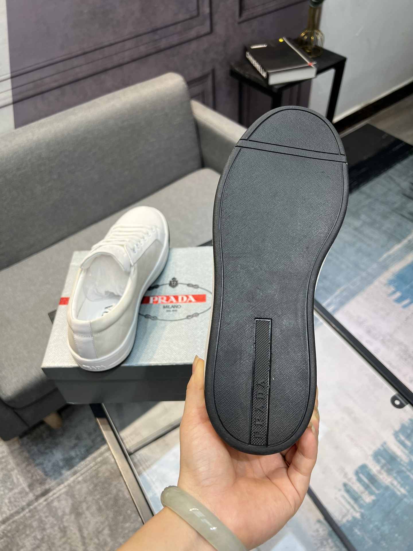 [PRAD * Prada] contra pop zapatos de los hombres, el sitio web oficial de producción 1:1, tejido imp