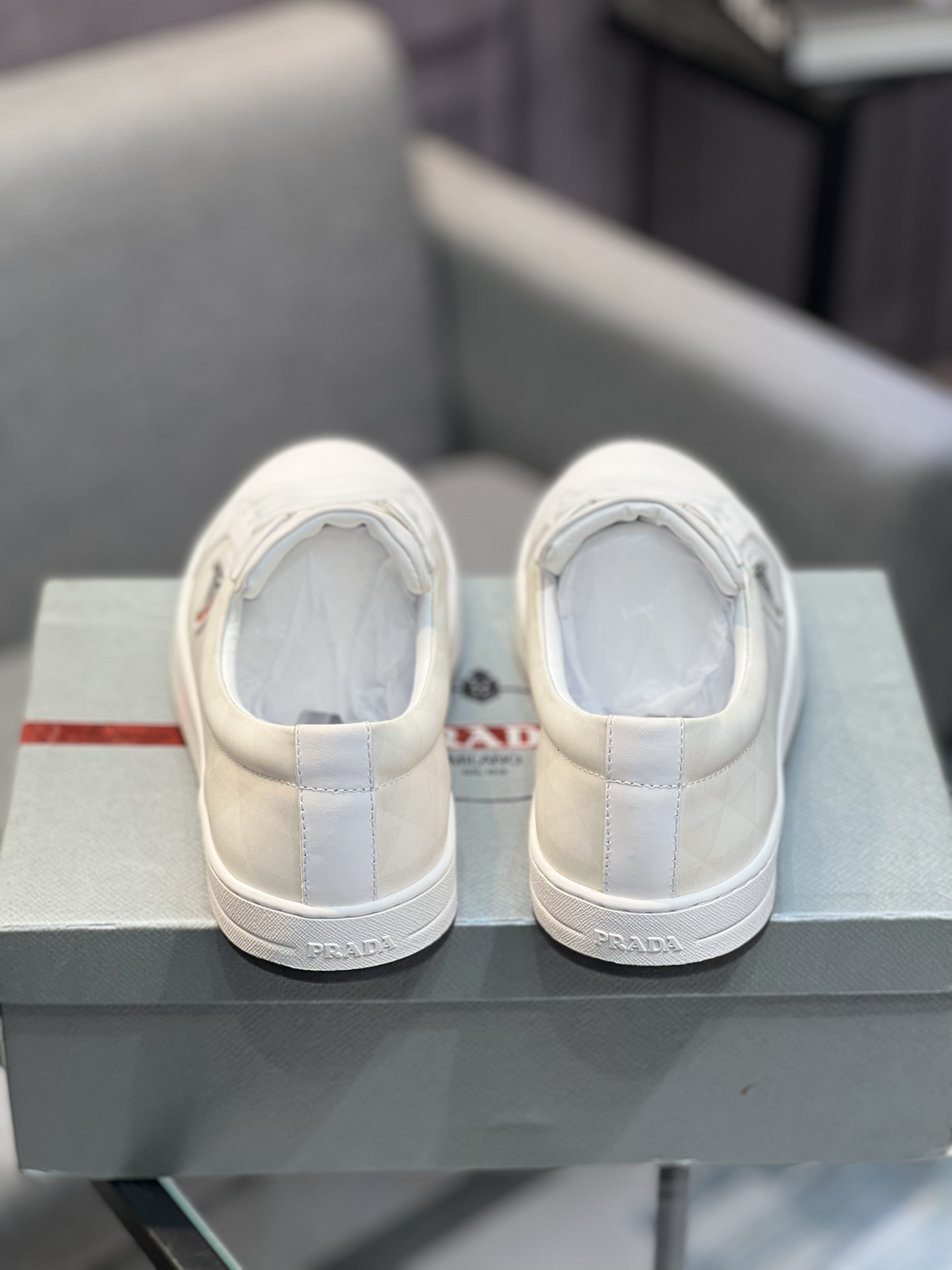 [PRAD * Prada] contra pop zapatos de los hombres, el sitio web oficial de producción 1:1, tejido imp