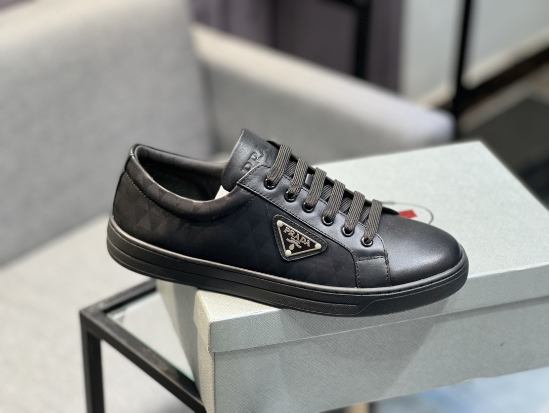 [PRAD * Prada] contra pop zapatos de los hombres, el sitio web oficial de producción 1:1, tejido imp