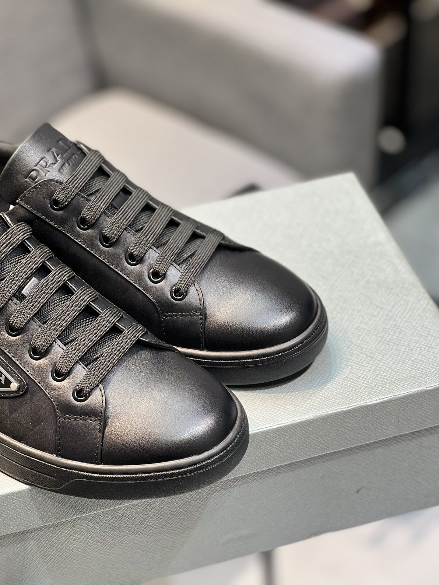 [PRAD * Prada] contra pop zapatos de los hombres, el sitio web oficial de producción 1:1, tejido imp