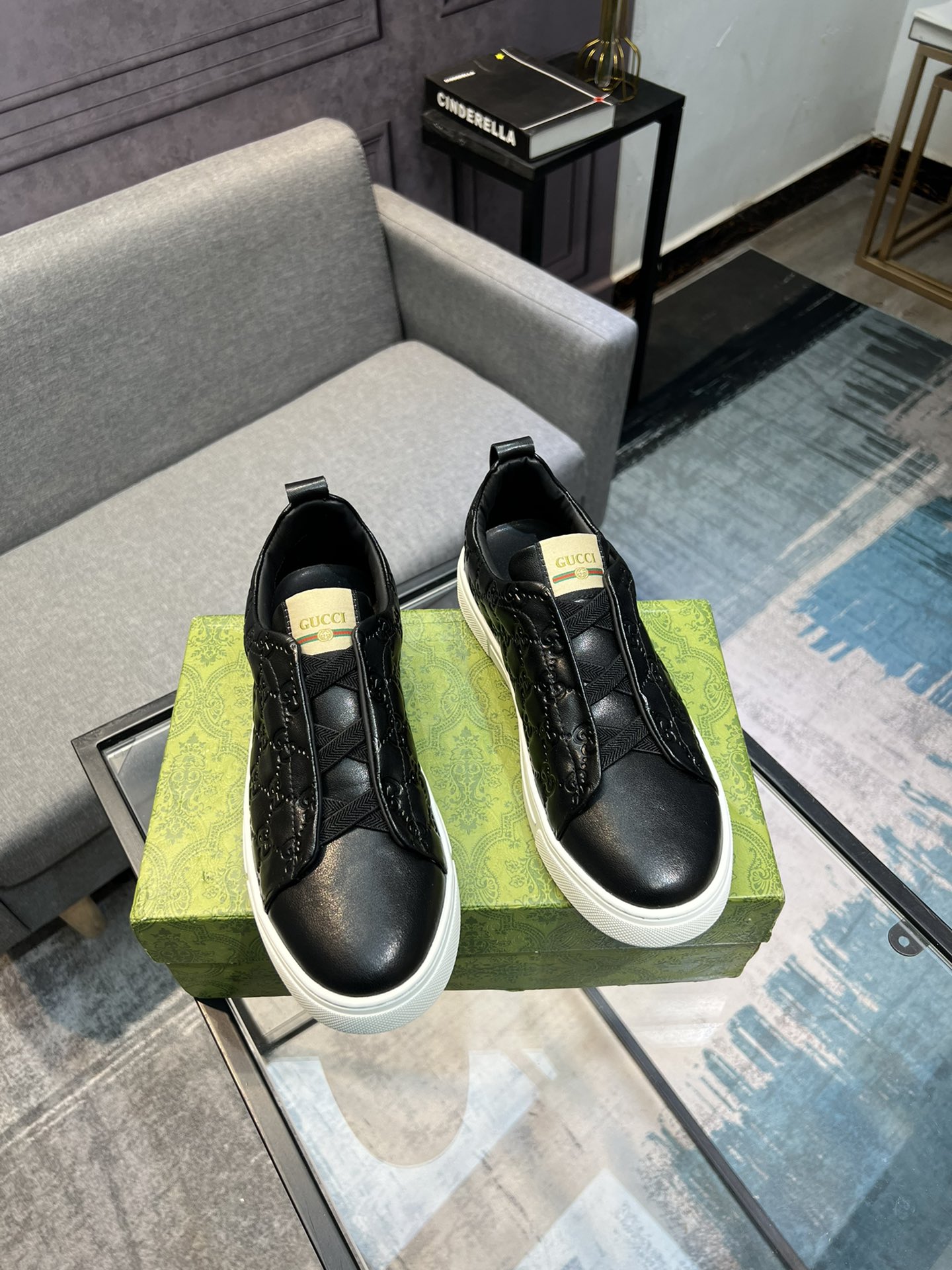 (Gucci GUCCI) sitio web oficial de los últimos modelos de zapatos de los hombres de moda casual, mod