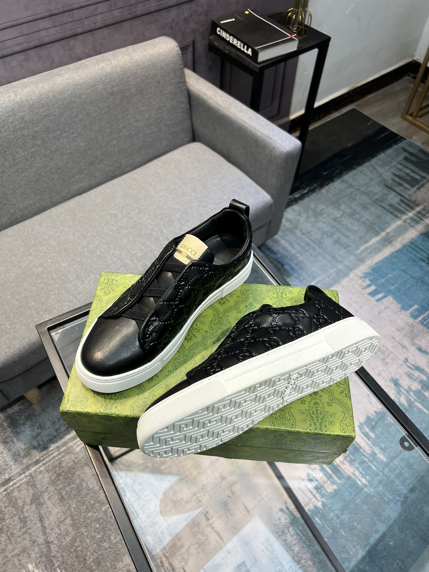 (Gucci GUCCI) sitio web oficial de los últimos modelos de zapatos de los hombres de moda casual, mod