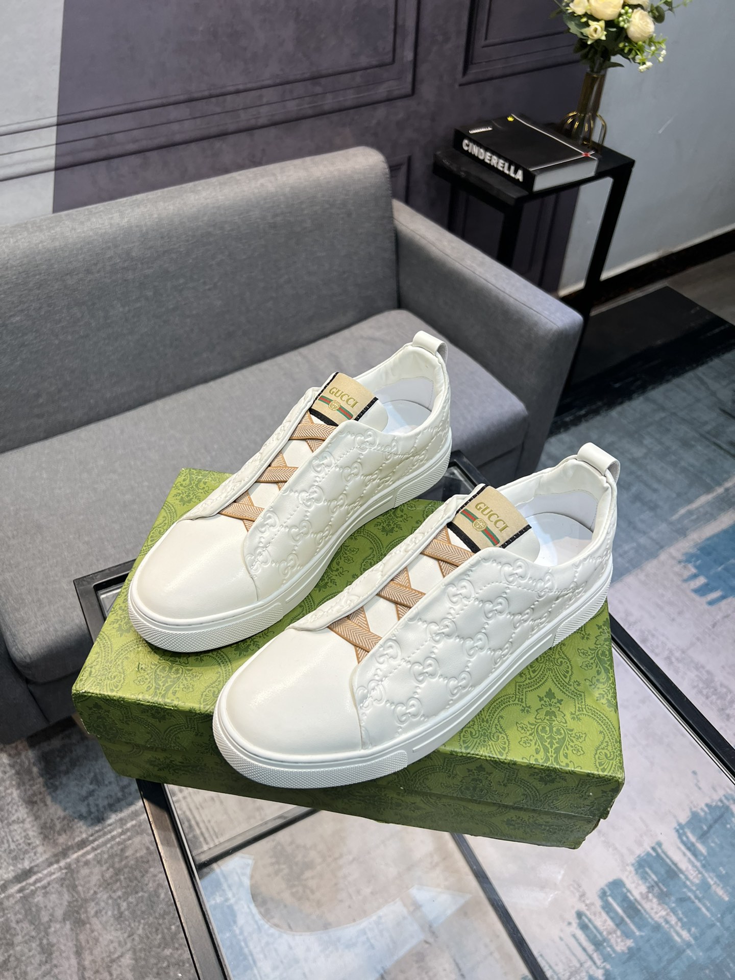 (Gucci GUCCI) sitio web oficial de los últimos modelos de zapatos de los hombres de moda casual, mod