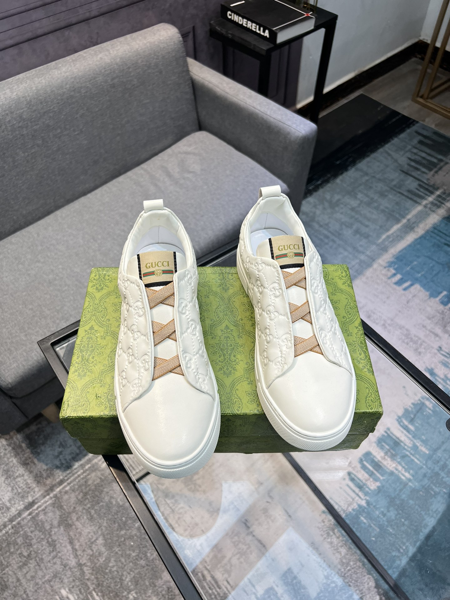 (Gucci GUCCI) sitio web oficial de los últimos modelos de zapatos de los hombres de moda casual, mod