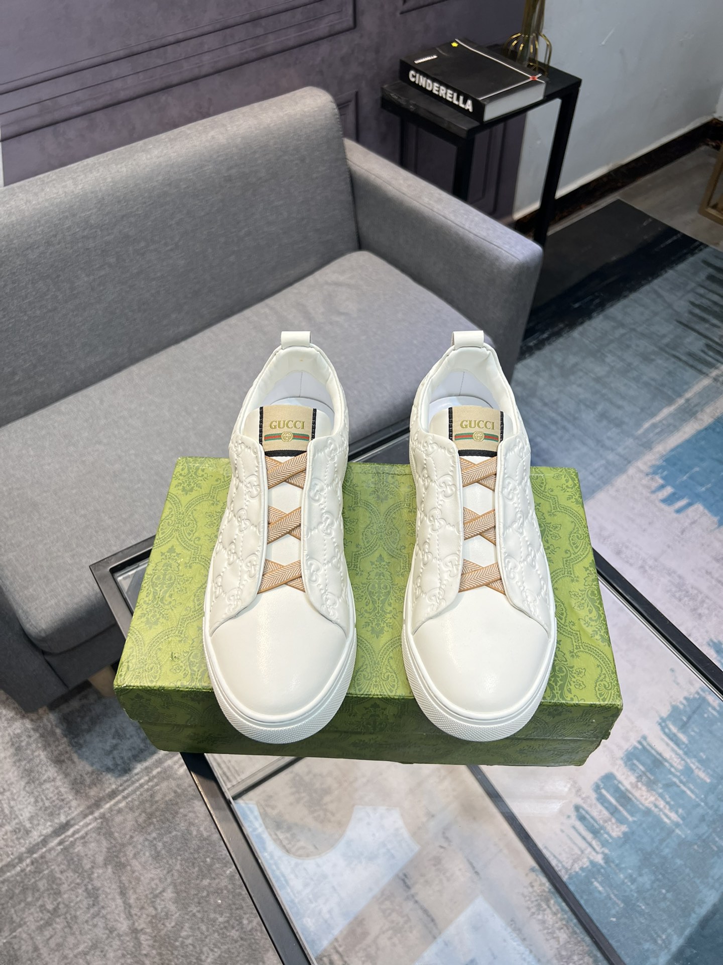 (Gucci GUCCI) sitio web oficial de los últimos modelos de zapatos de los hombres de moda casual, mod