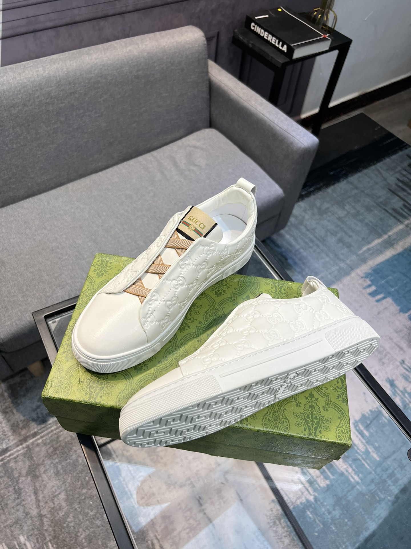(Gucci GUCCI) sitio web oficial de los últimos modelos de zapatos de los hombres de moda casual, mod