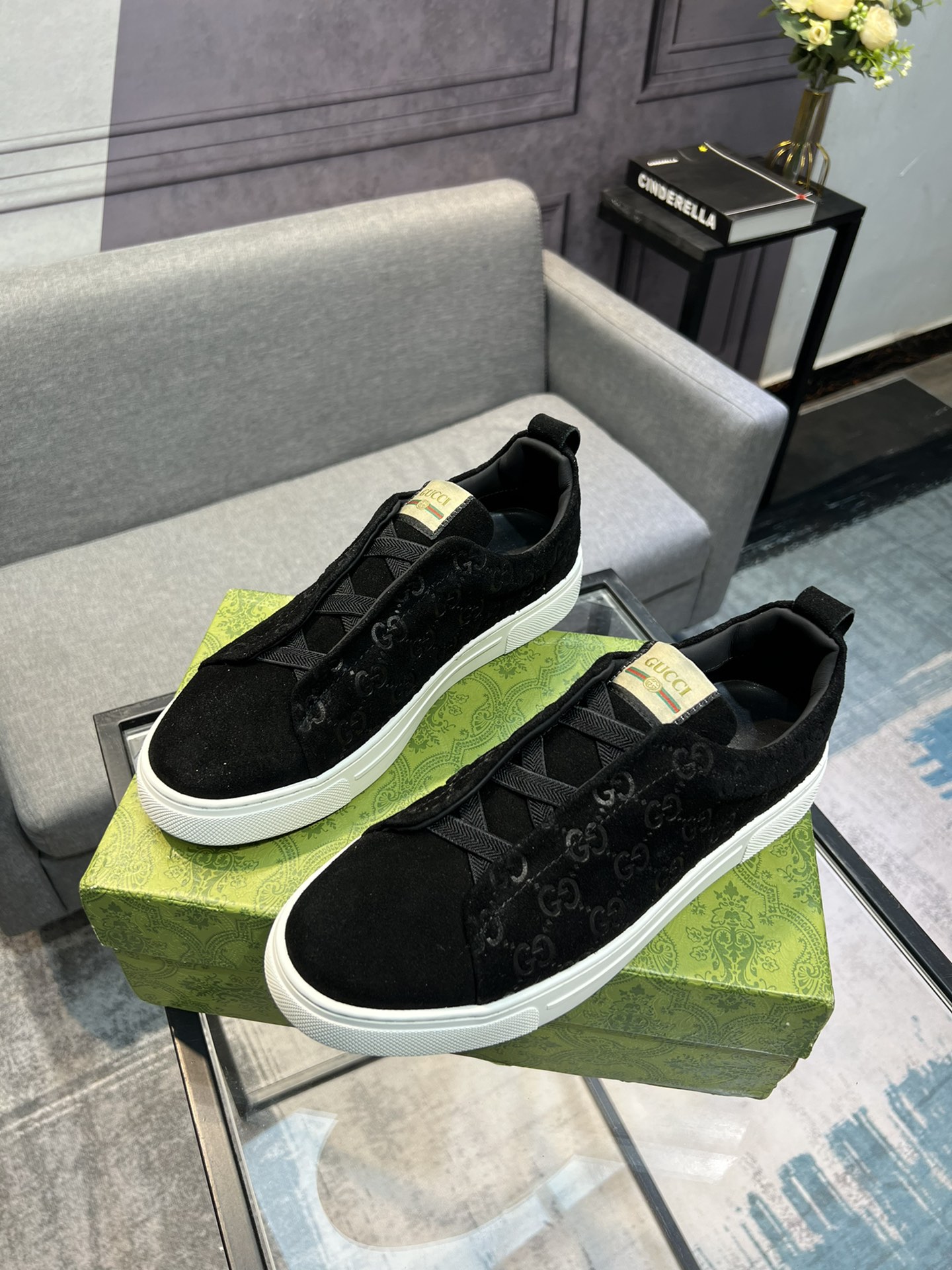 (Gucci GUCCI) sitio web oficial de los últimos modelos de zapatos de los hombres de moda casual, mod