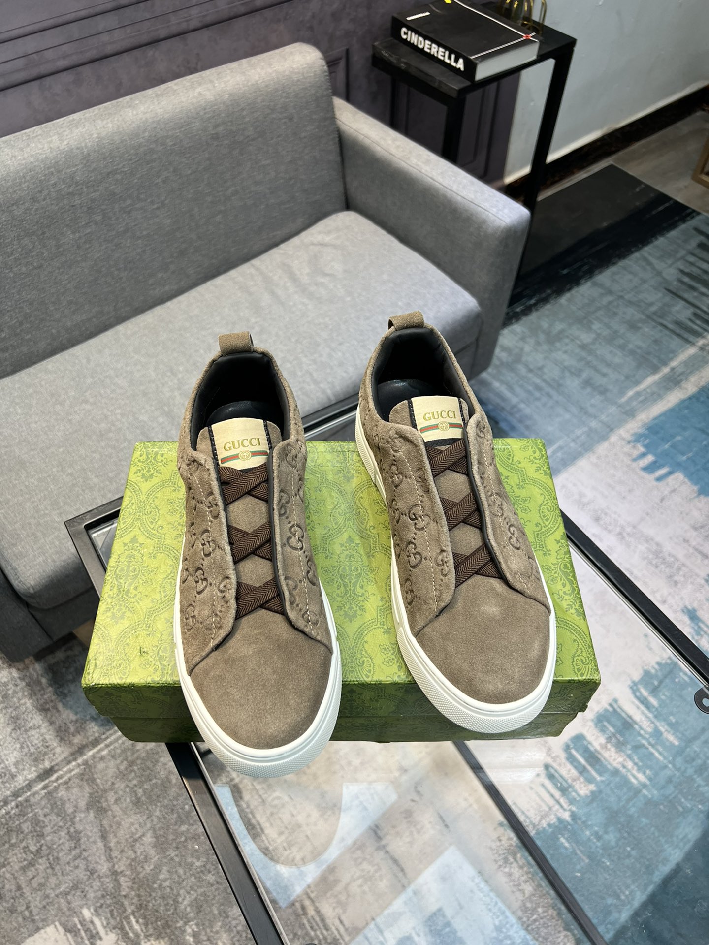 (Gucci GUCCI) sitio web oficial de los últimos modelos de zapatos de los hombres de moda casual, mod
