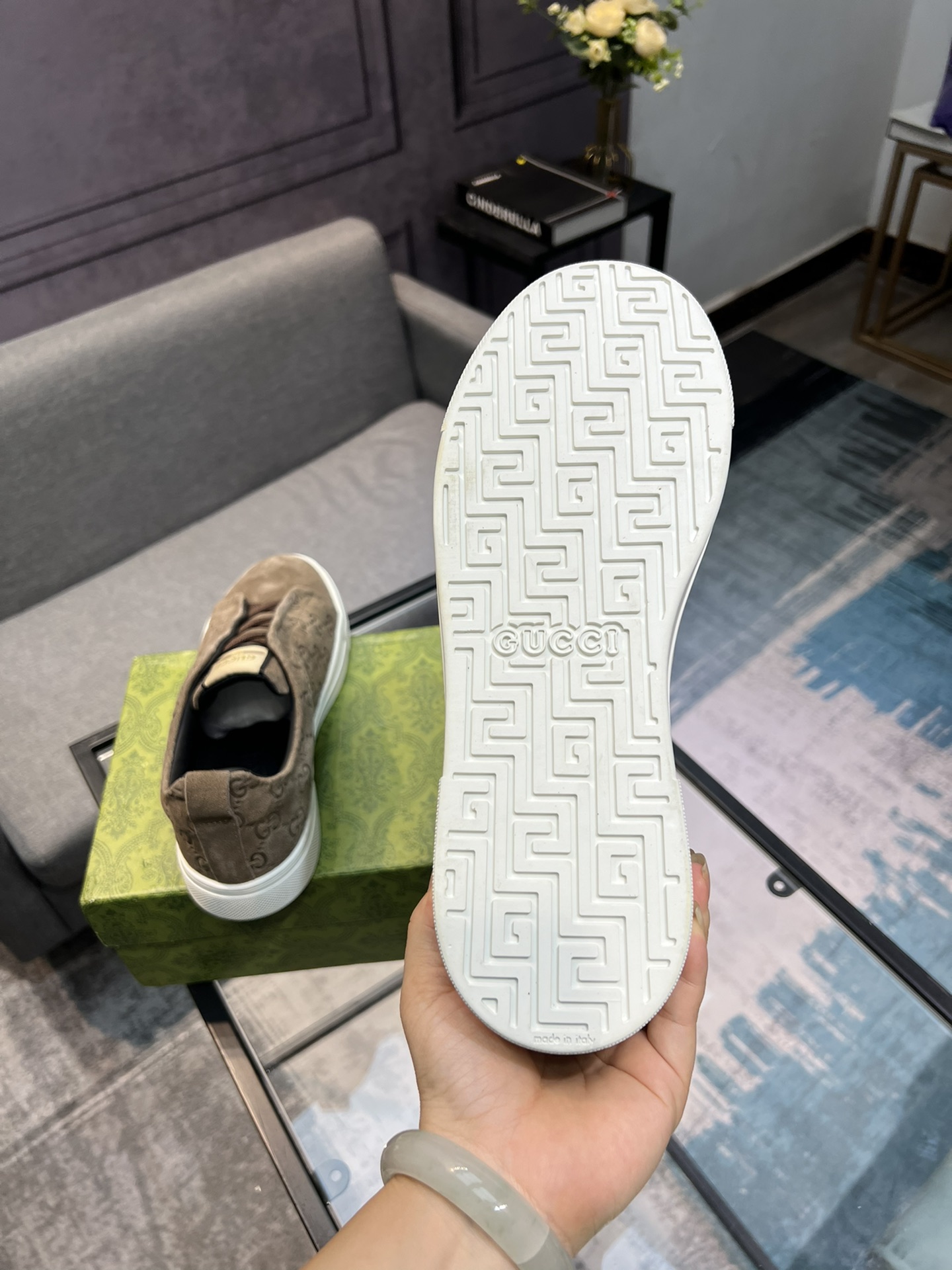 (Gucci GUCCI) sitio web oficial de los últimos modelos de zapatos de los hombres de moda casual, mod