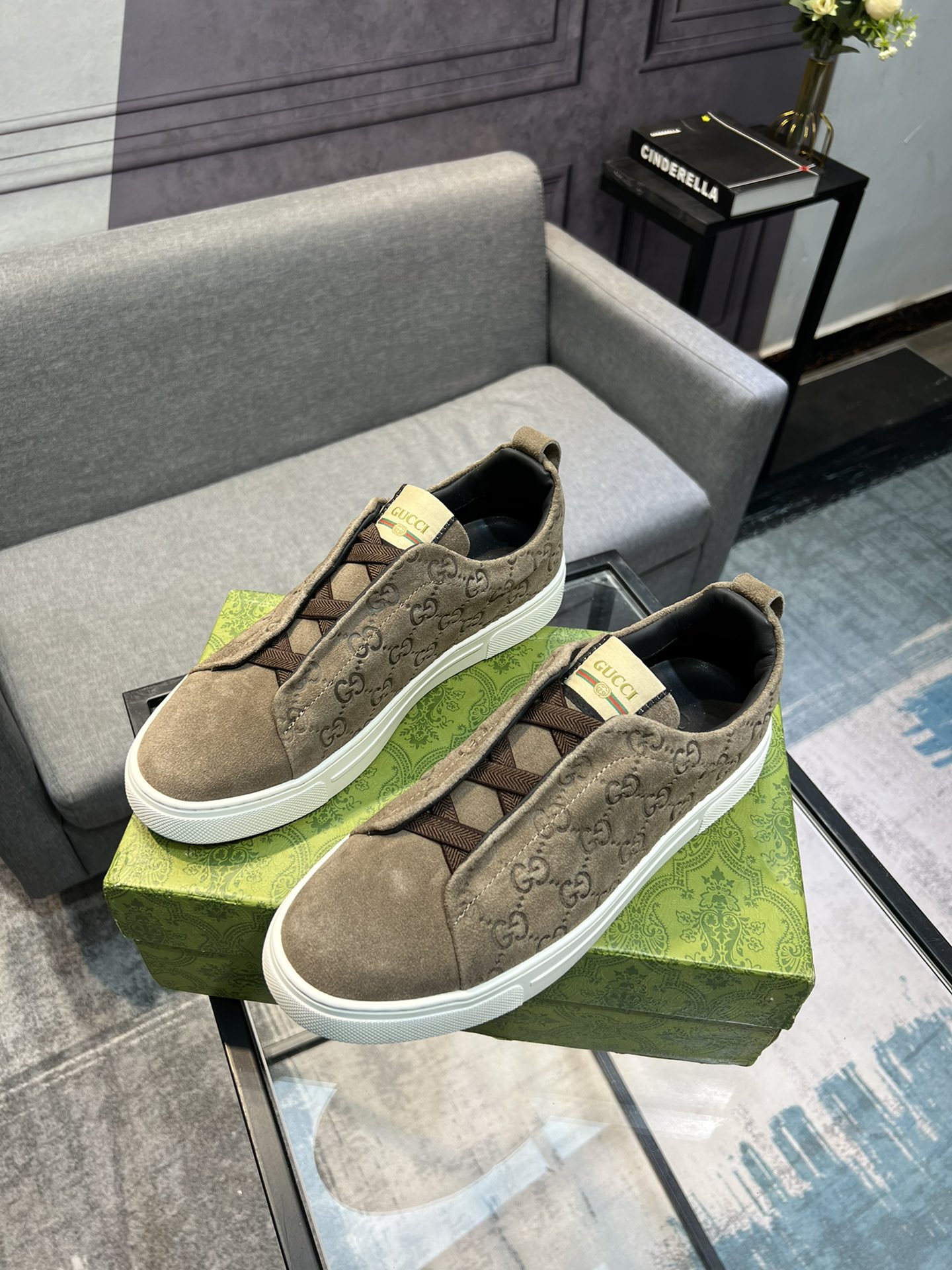(Gucci GUCCI) sitio web oficial de los últimos modelos de zapatos de los hombres de moda casual, mod