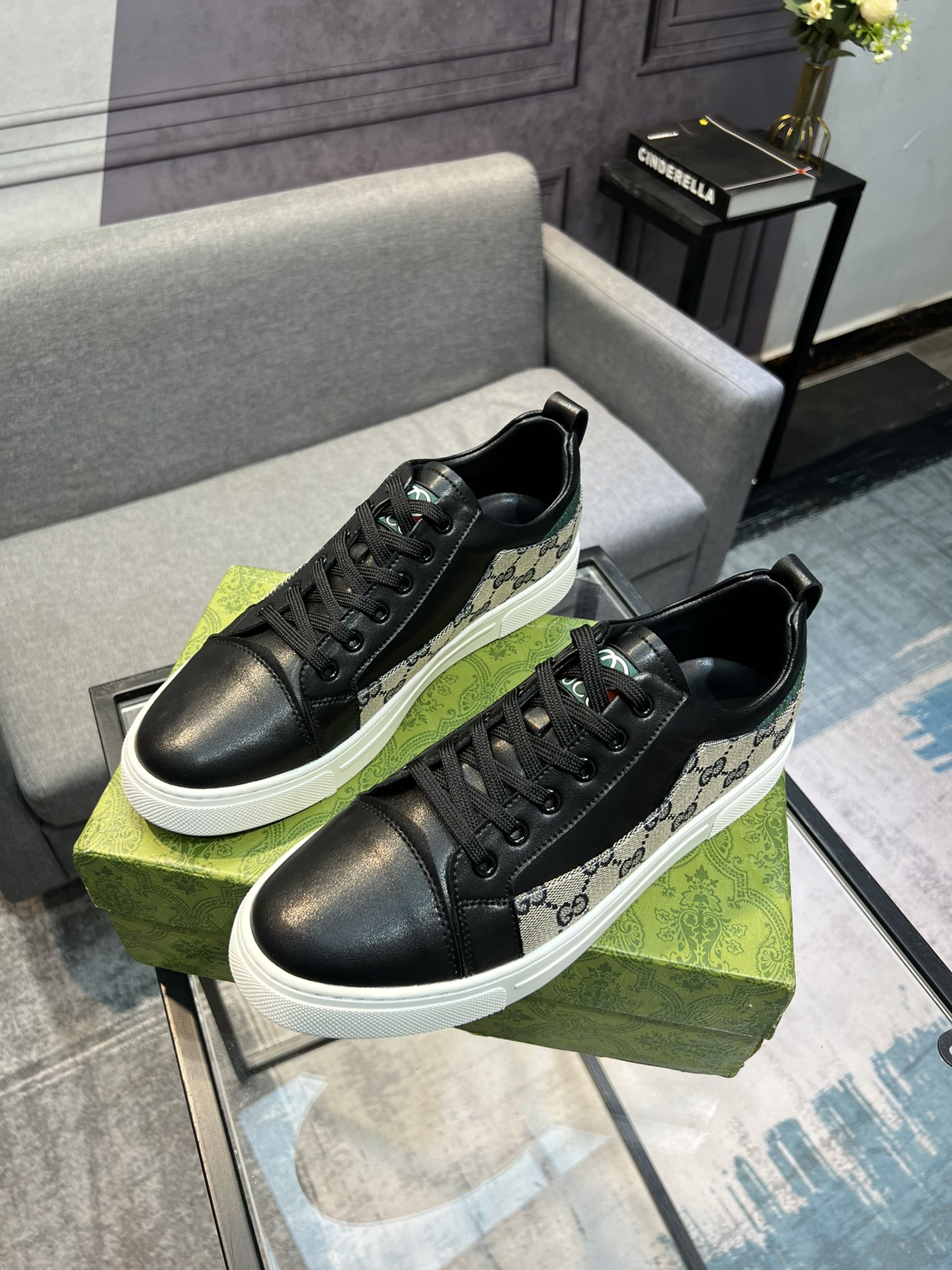 (Gucci GUCCI) sitio web oficial de los últimos modelos de zapatos de los hombres de moda casual, mod