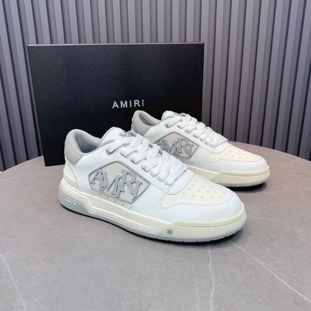 AMIRI Emile Explosivo Pareja Zapatos de hueso. Desde Los Ángeles, la marea de la calle alta marca ex