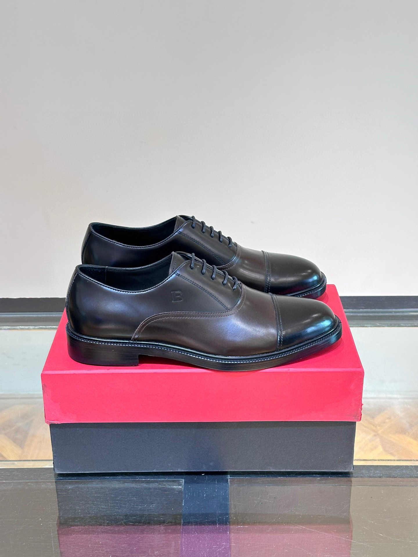 - BALMAIN / Balmain nuevos zapatos de los hombres, las telas importadas de cuero de vaca original, p