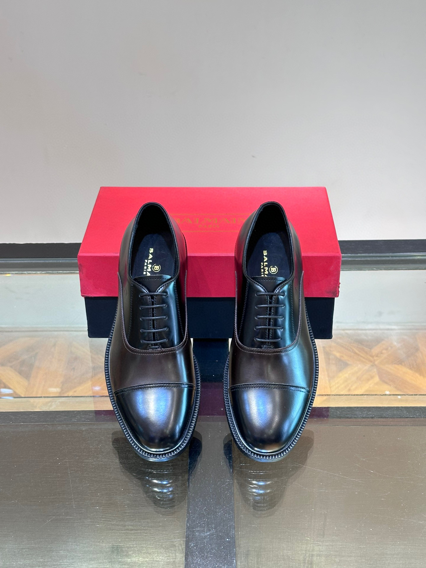 - BALMAIN / Balmain nuevos zapatos de los hombres, las telas importadas de cuero de vaca original, p