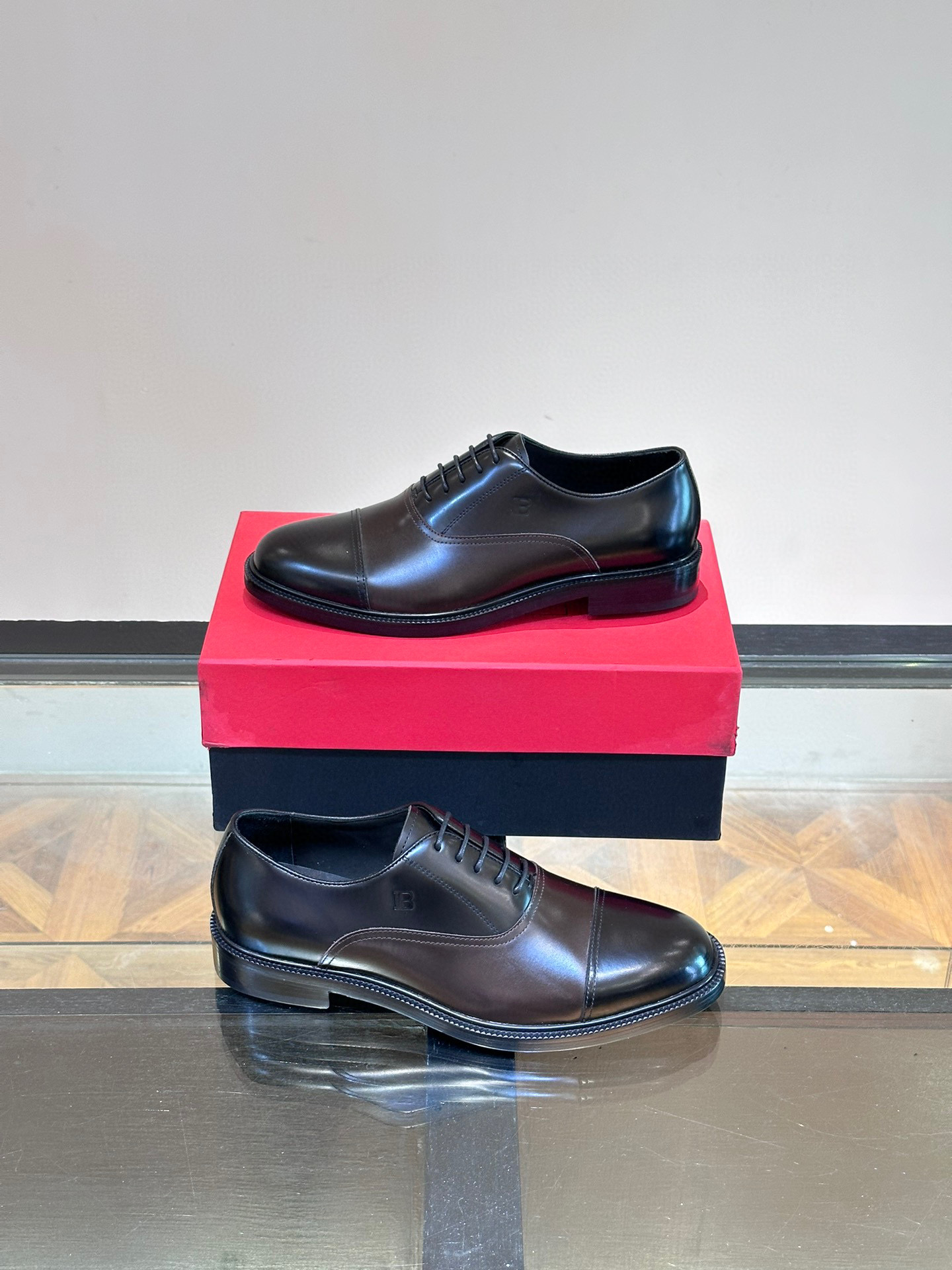 - BALMAIN / Balmain nuevos zapatos de los hombres, las telas importadas de cuero de vaca original, p