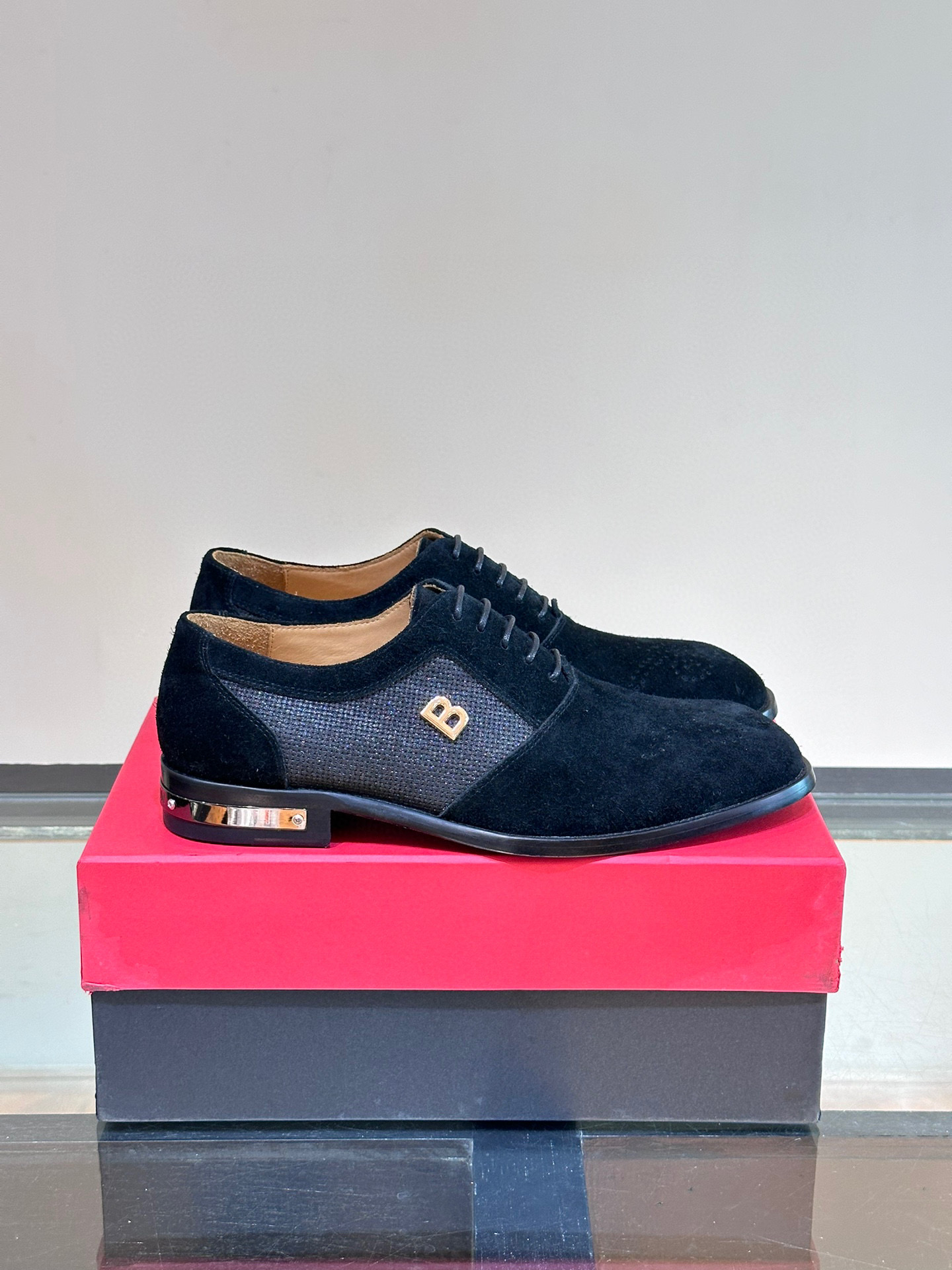 - BALMAIN / Balmain nuevos zapatos de los hombres, las telas importadas de cuero de vaca original, p