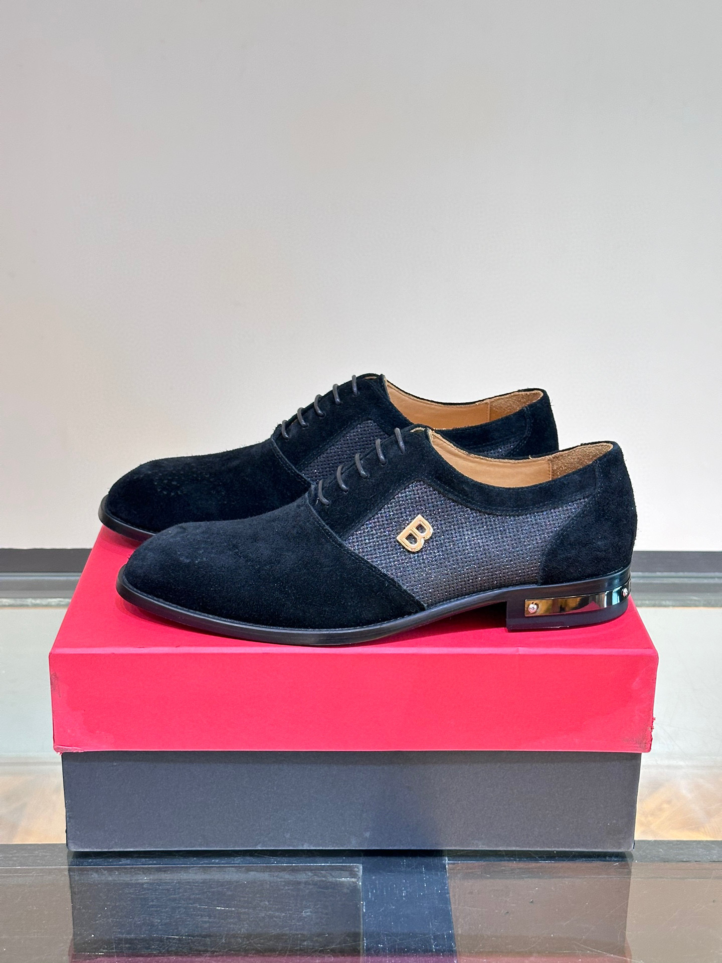 - BALMAIN / Balmain nuevos zapatos de los hombres, las telas importadas de cuero de vaca original, p