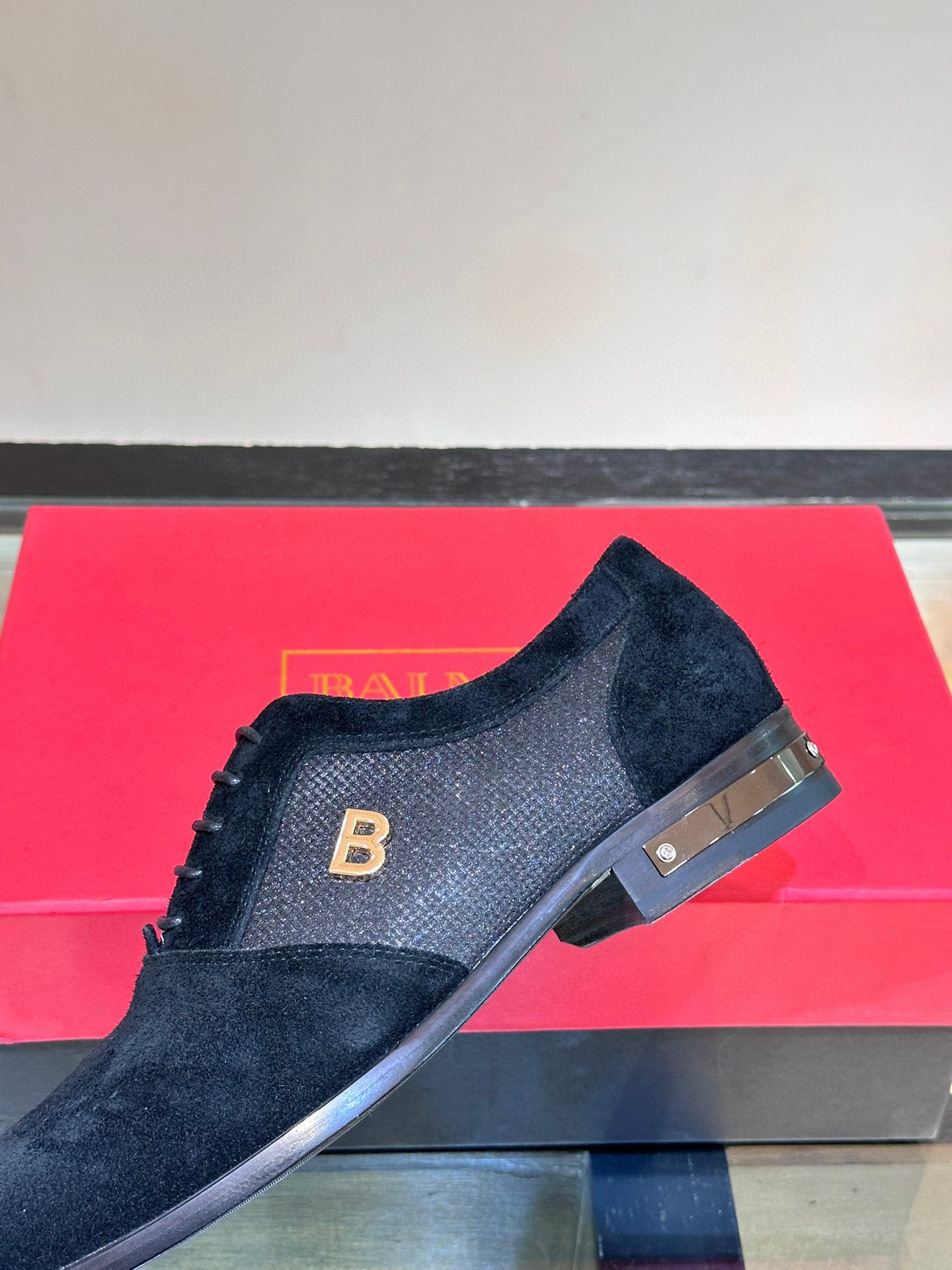 - BALMAIN / Balmain nuevos zapatos de los hombres, las telas importadas de cuero de vaca original, p