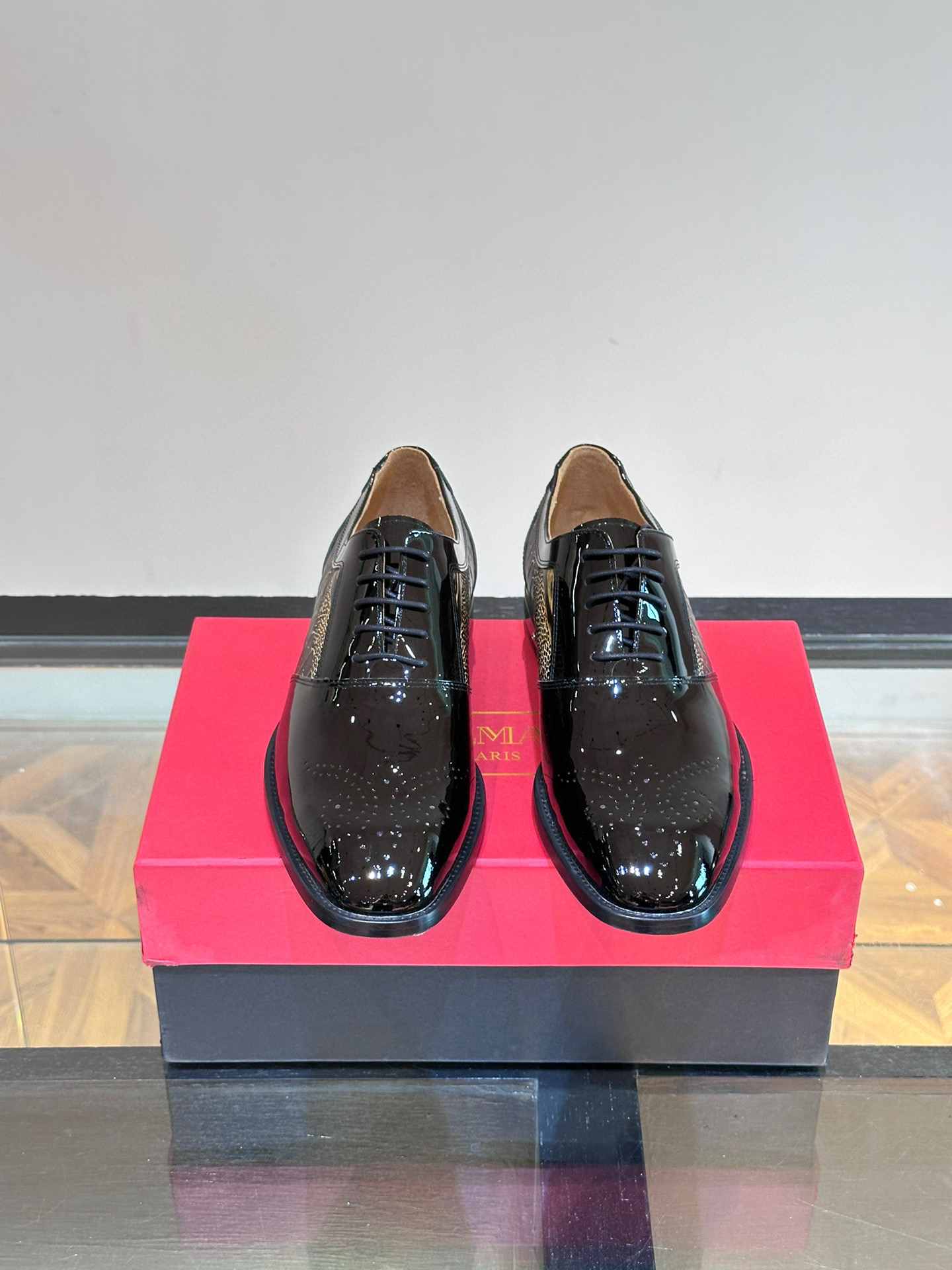 - BALMAIN / Balmain nuevos zapatos de los hombres, las telas importadas de cuero de vaca original, p
