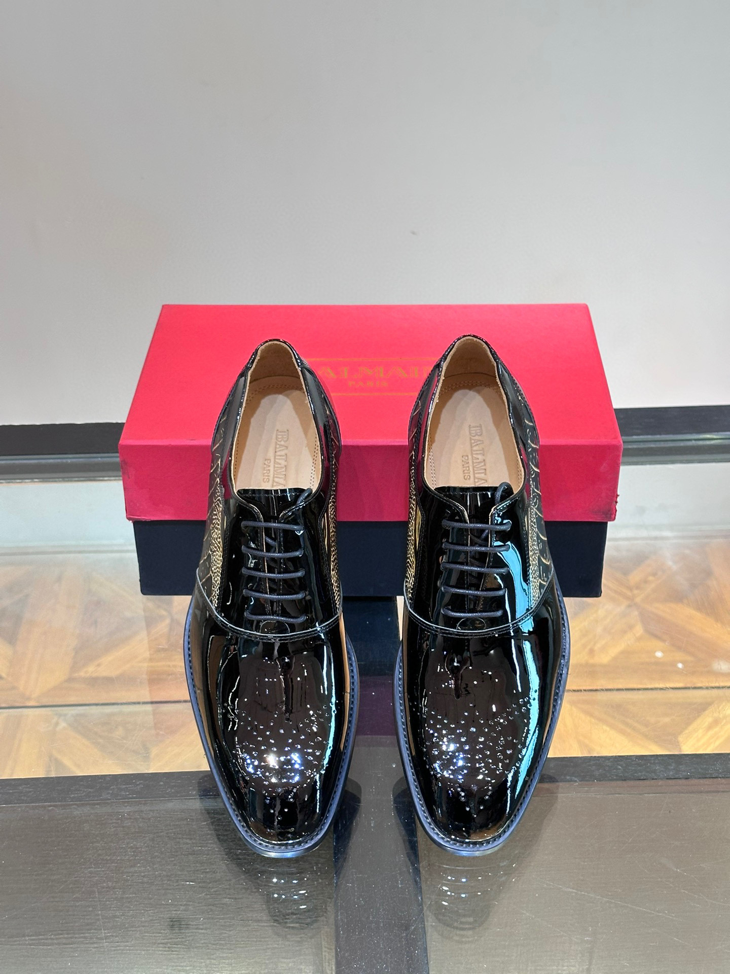 - BALMAIN / Balmain nuevos zapatos de los hombres, las telas importadas de cuero de vaca original, p