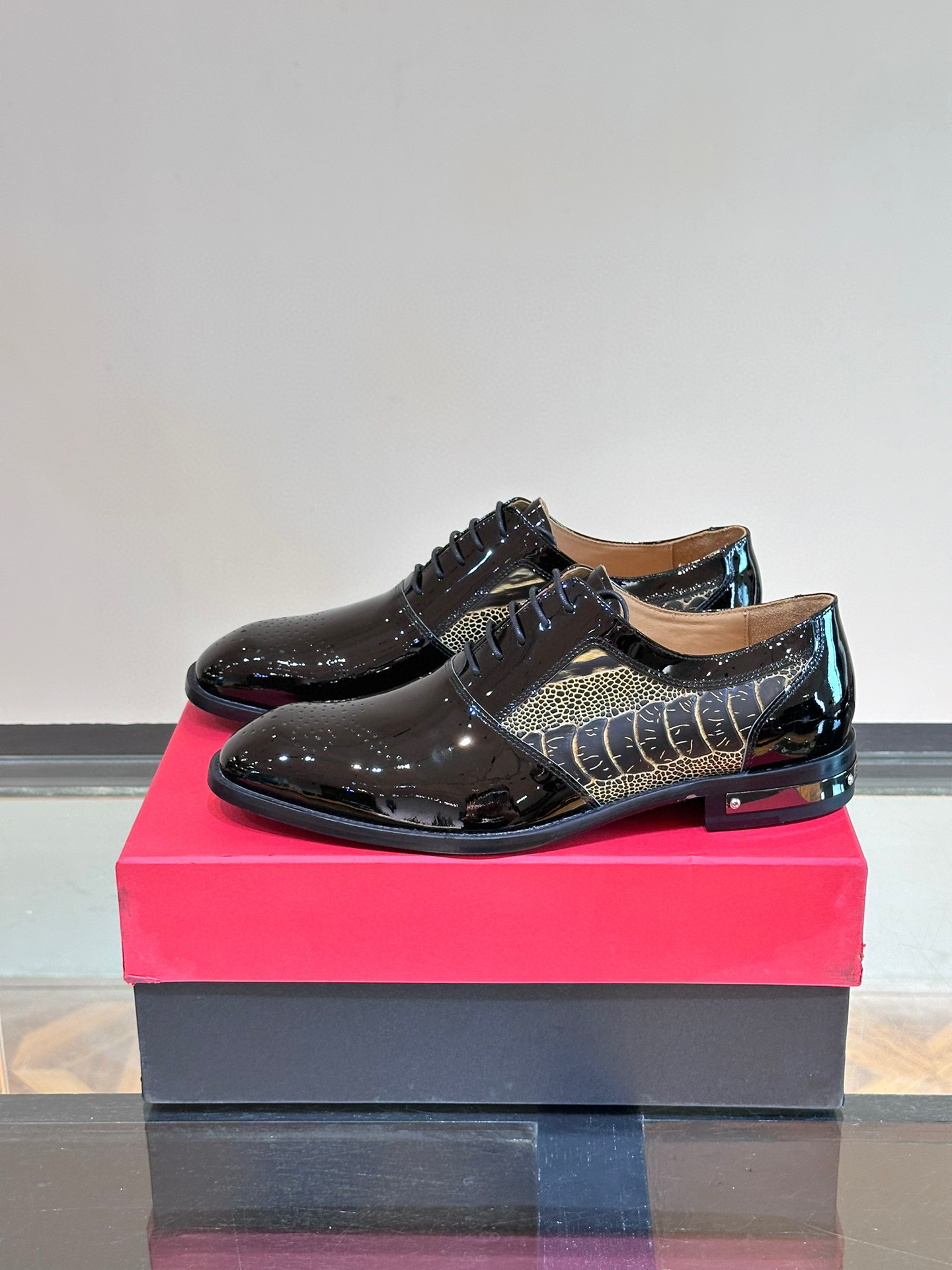 - BALMAIN / Balmain nuevos zapatos de los hombres, las telas importadas de cuero de vaca original, p