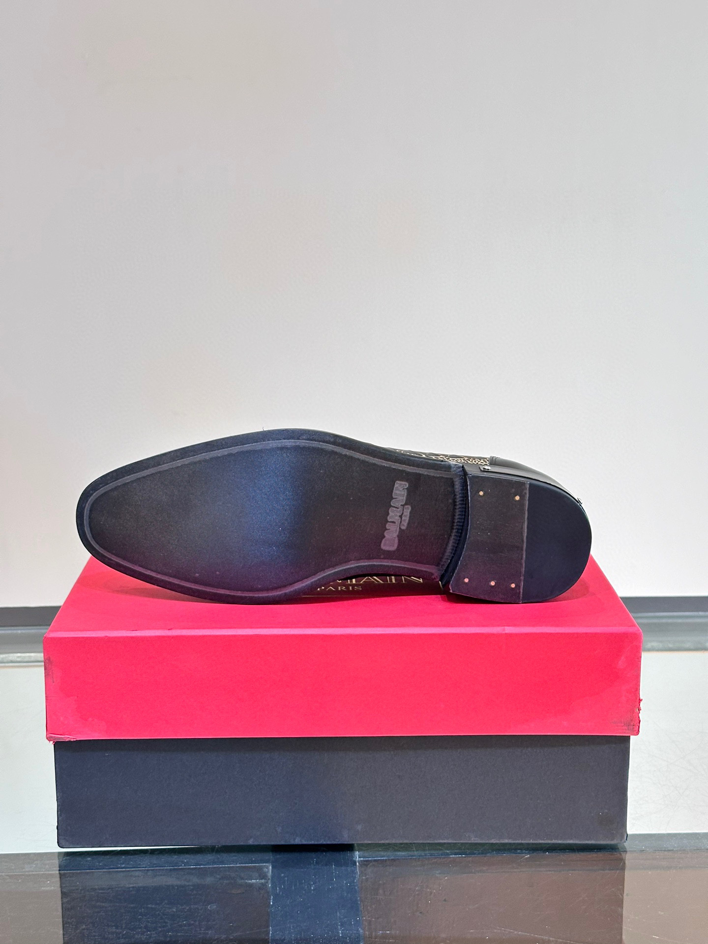 - BALMAIN / Balmain nuevos zapatos de los hombres, las telas importadas de cuero de vaca original, p