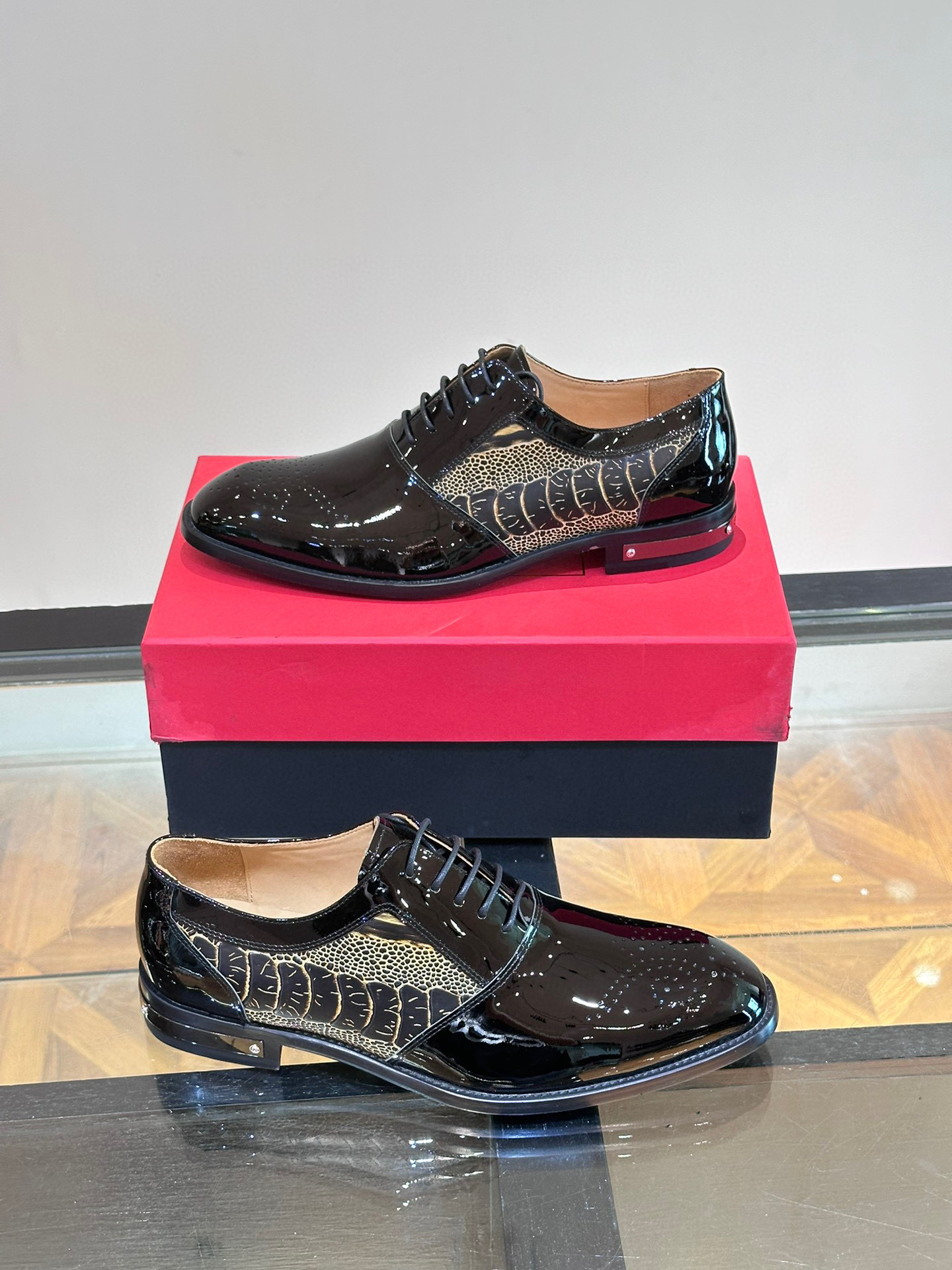 - BALMAIN / Balmain nuevos zapatos de los hombres, las telas importadas de cuero de vaca original, p