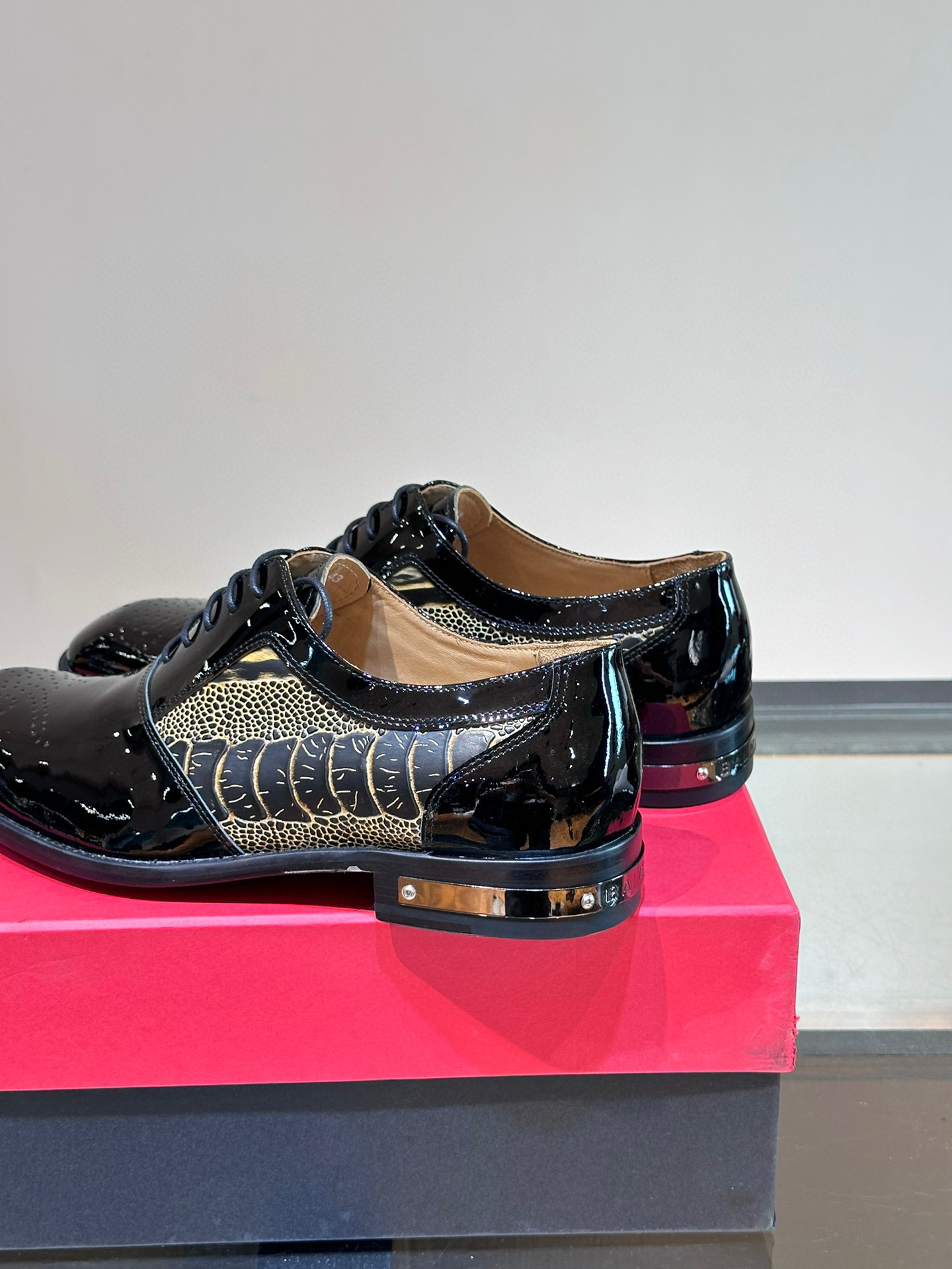 - BALMAIN / Balmain nuevos zapatos de los hombres, las telas importadas de cuero de vaca original, p