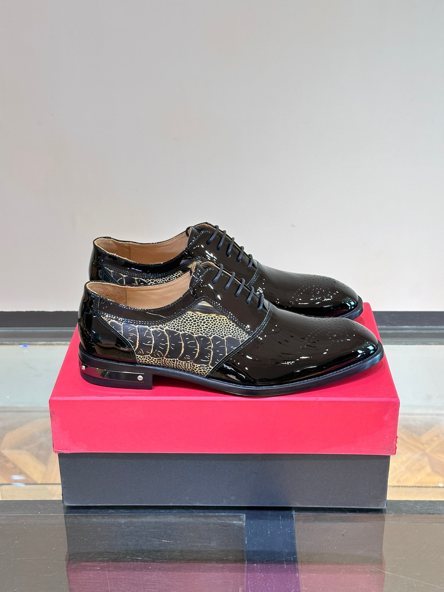 - BALMAIN / Balmain nuevos zapatos de los hombres, las telas importadas de cuero de vaca original, p