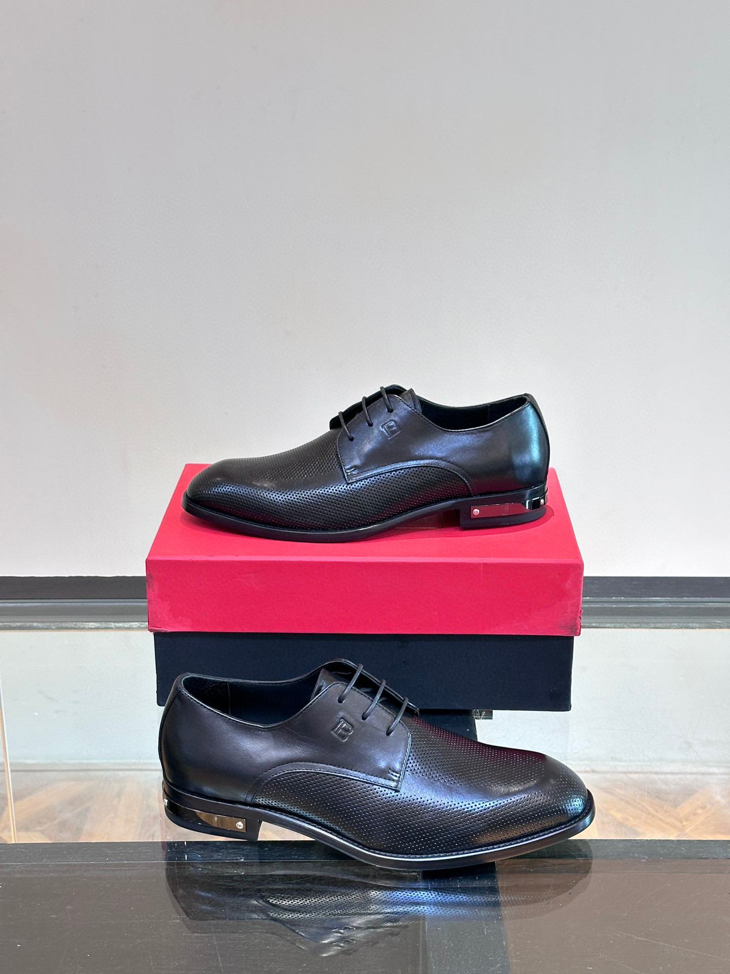 - BALMAIN / Balmain nuevos zapatos de los hombres, las telas importadas de cuero de vaca original, p