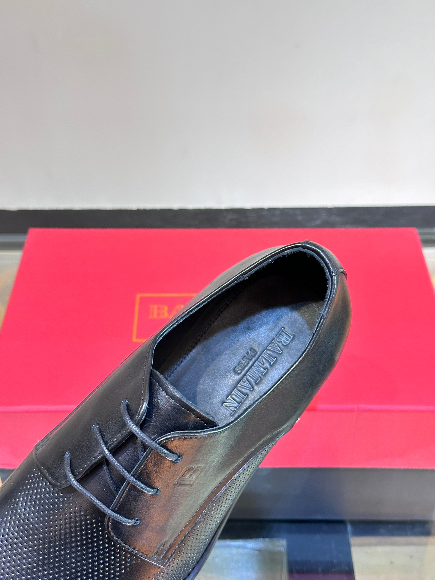 - BALMAIN / Balmain nuevos zapatos de los hombres, las telas importadas de cuero de vaca original, p