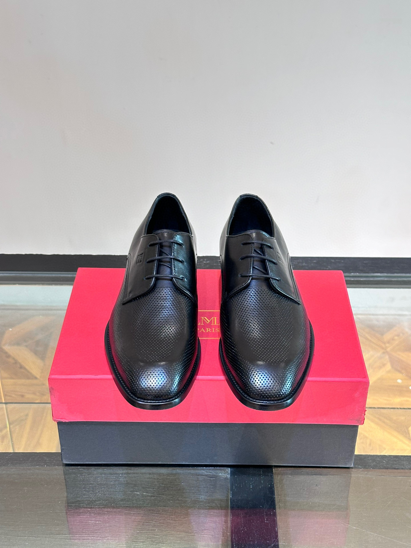 - BALMAIN / Balmain nuevos zapatos de los hombres, las telas importadas de cuero de vaca original, p