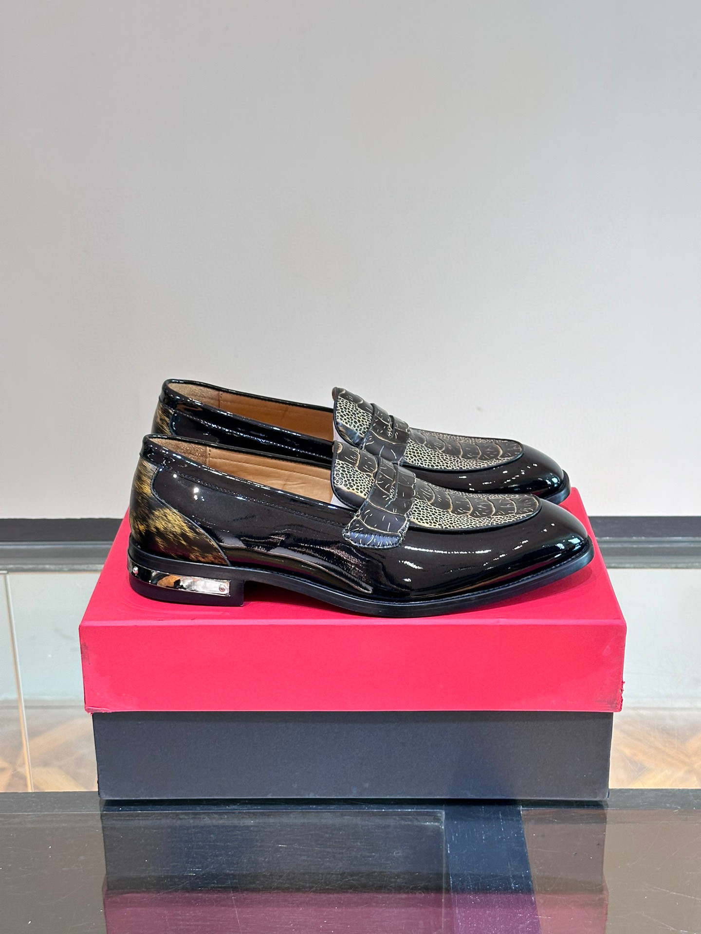 - BALMAIN / Balmain nuevos zapatos de los hombres, las telas importadas de cuero de vaca original, p