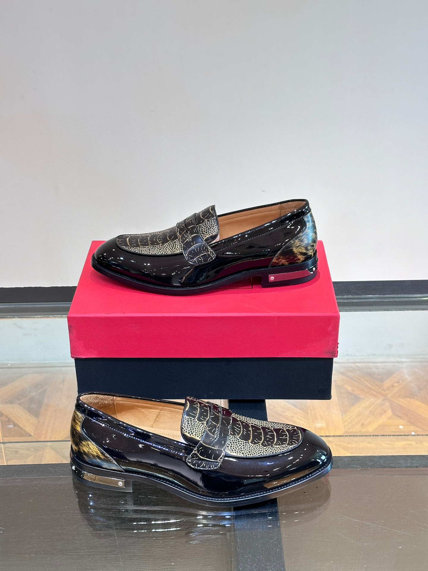 - BALMAIN / Balmain nuevos zapatos de los hombres, las telas importadas de cuero de vaca original, p