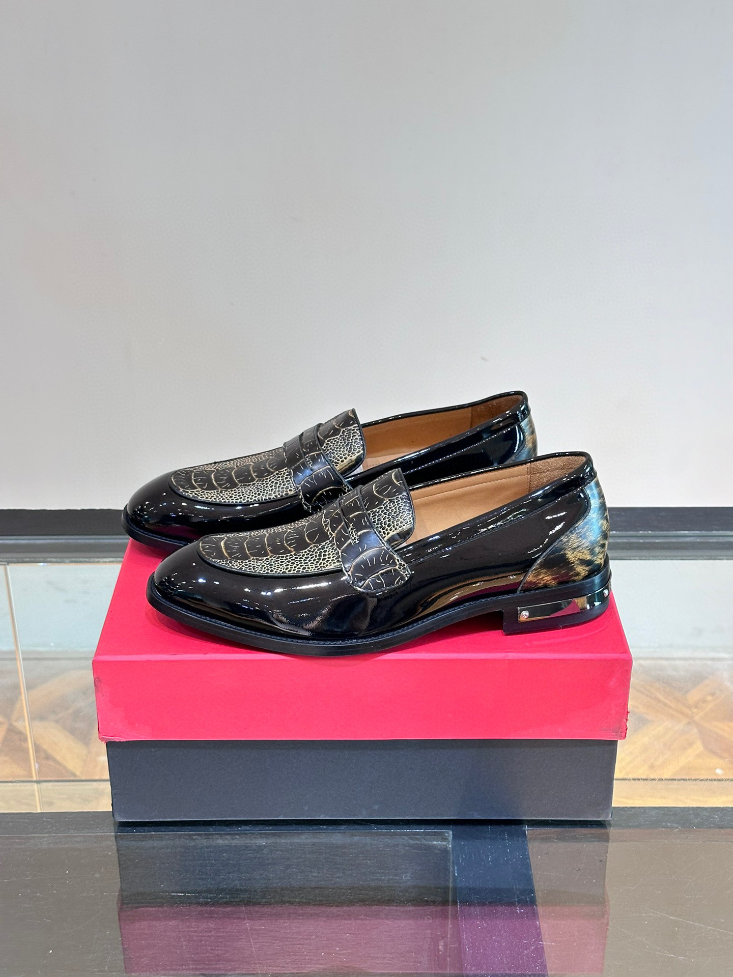 - BALMAIN / Balmain nuevos zapatos de los hombres, las telas importadas de cuero de vaca original, p