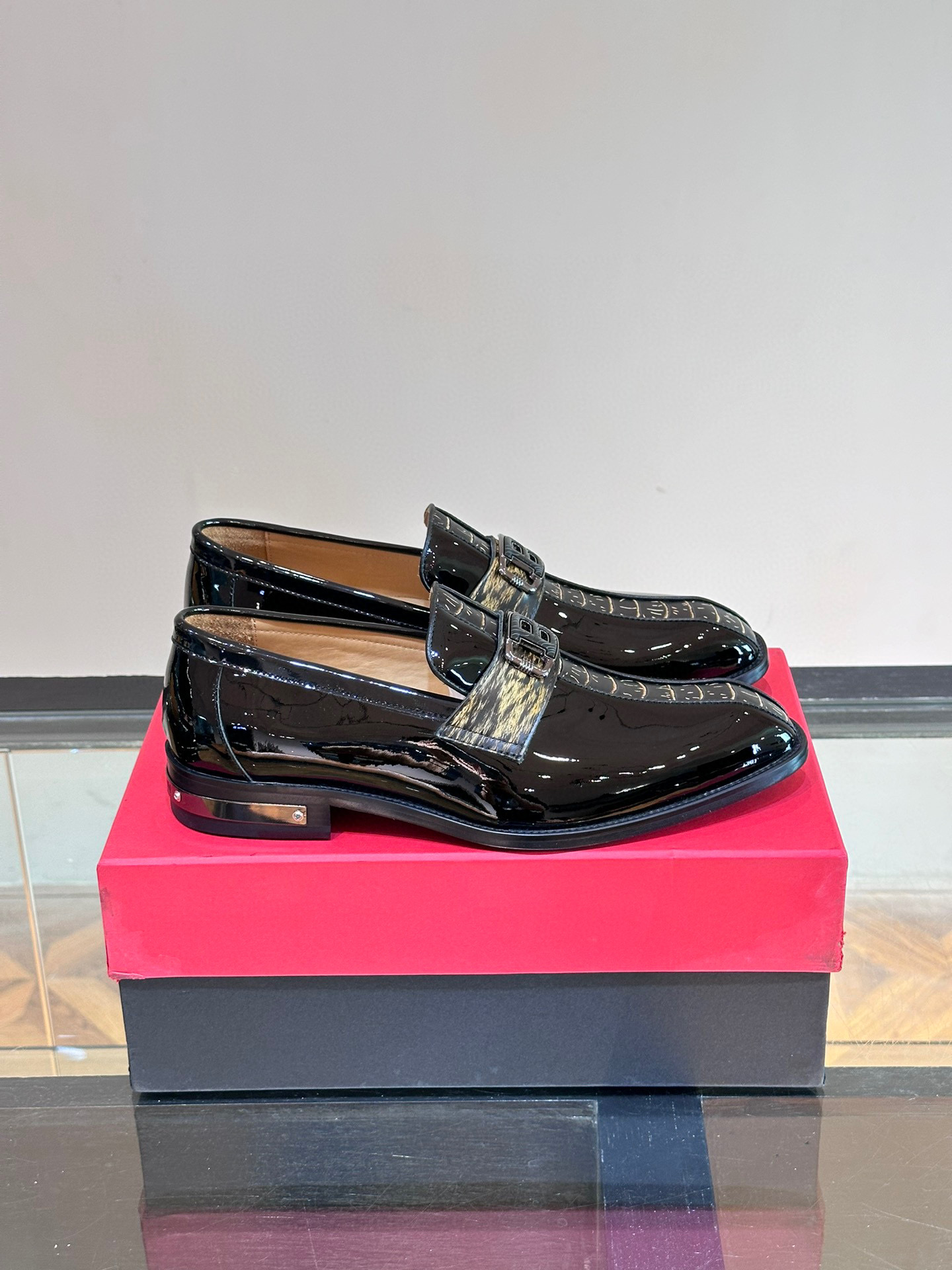 - BALMAIN / Balmain nuevos zapatos de los hombres, las telas importadas de cuero de vaca original, p