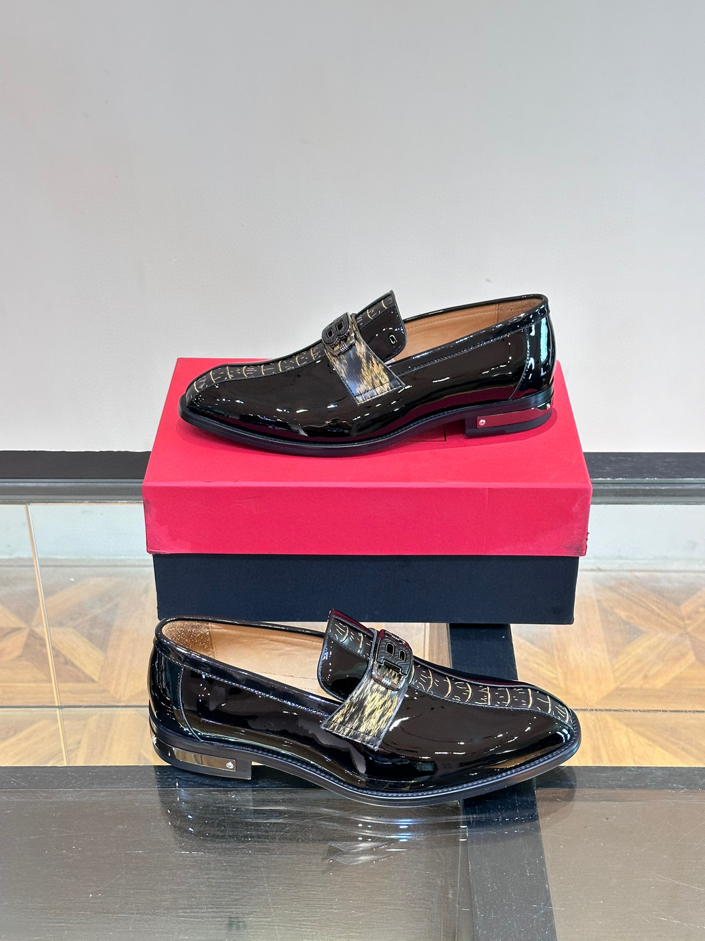- BALMAIN / Balmain nuevos zapatos de los hombres, las telas importadas de cuero de vaca original, p