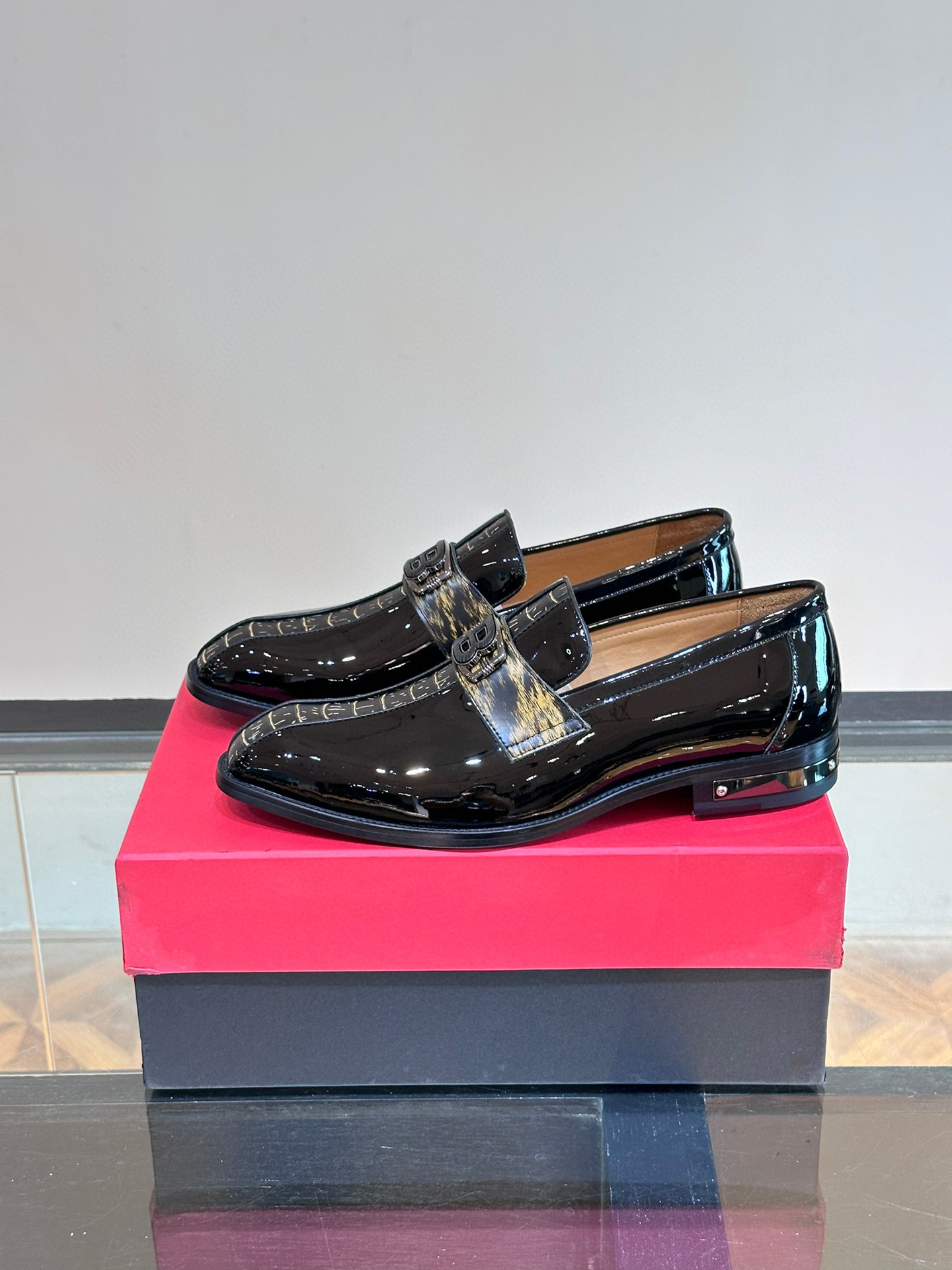 - BALMAIN / Balmain nuevos zapatos de los hombres, las telas importadas de cuero de vaca original, p