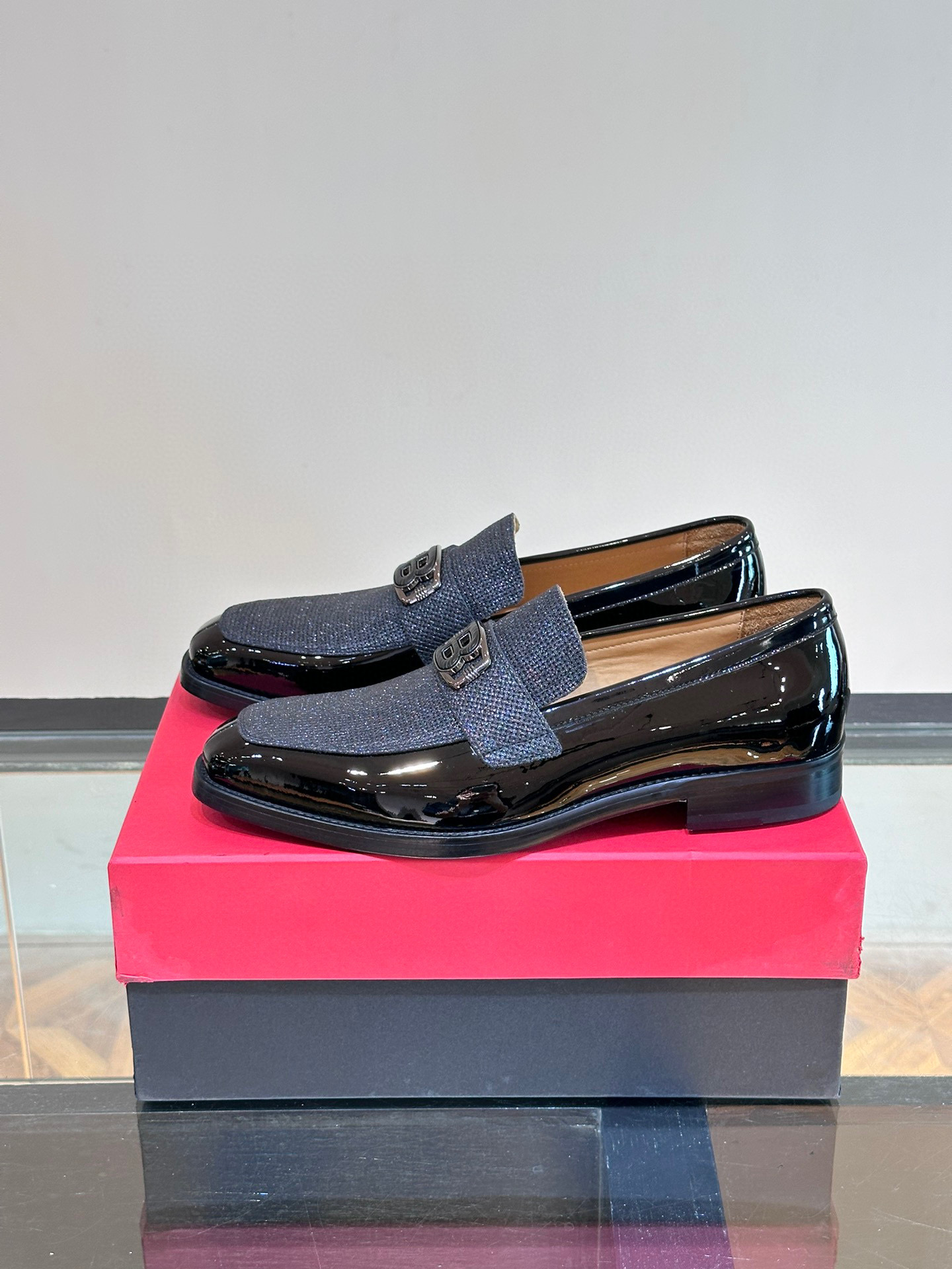 - BALMAIN / Balmain nuevos zapatos de los hombres, las telas importadas de cuero de vaca original, p