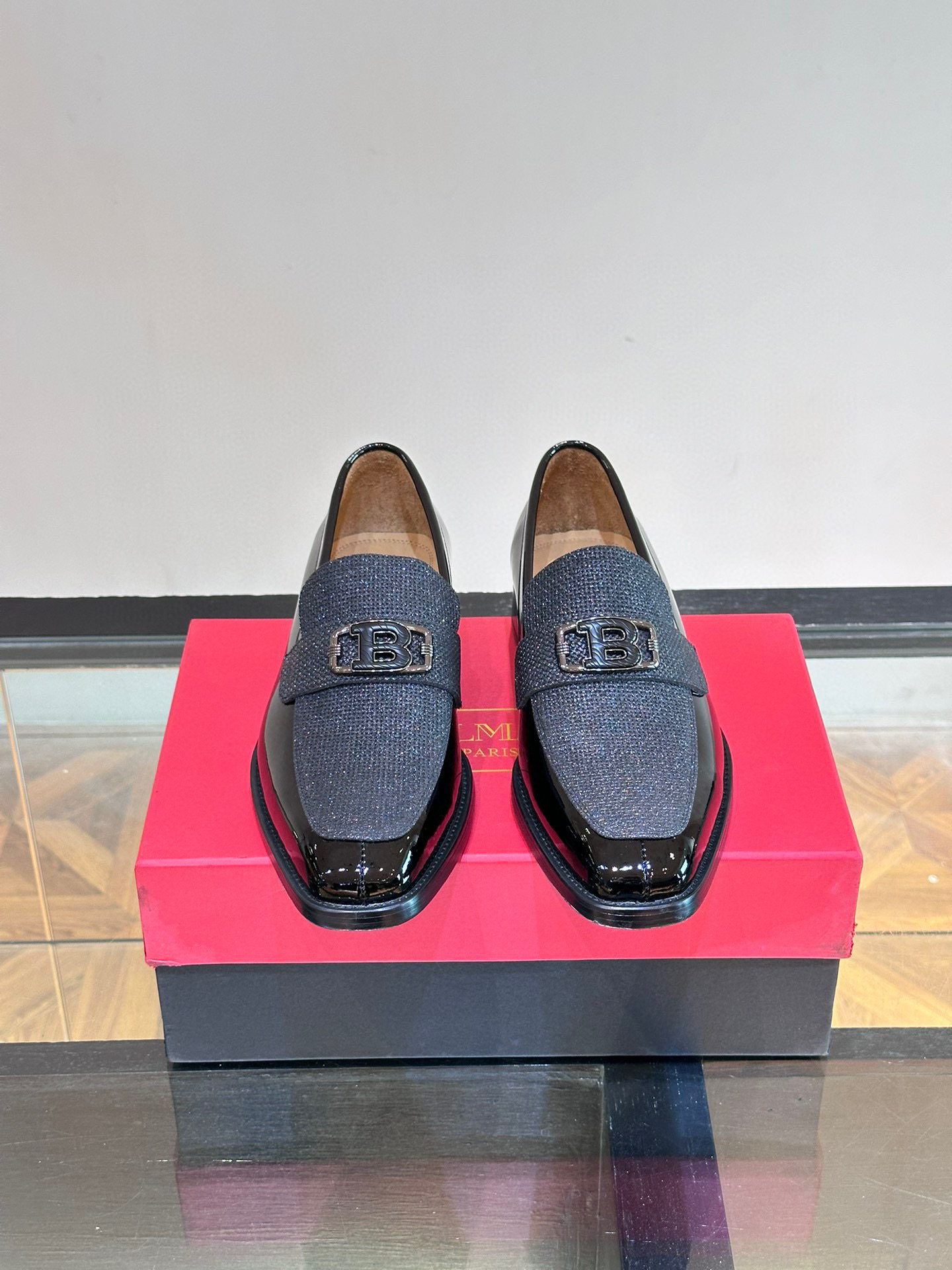 - BALMAIN / Balmain nuevos zapatos de los hombres, las telas importadas de cuero de vaca original, p