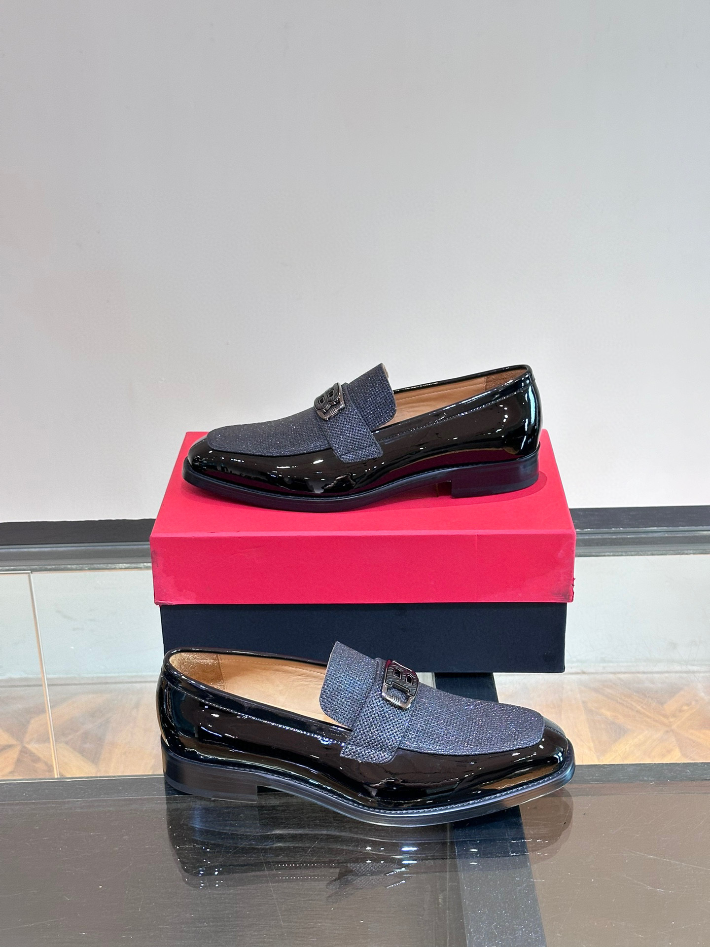 - BALMAIN / Balmain nuevos zapatos de los hombres, las telas importadas de cuero de vaca original, p