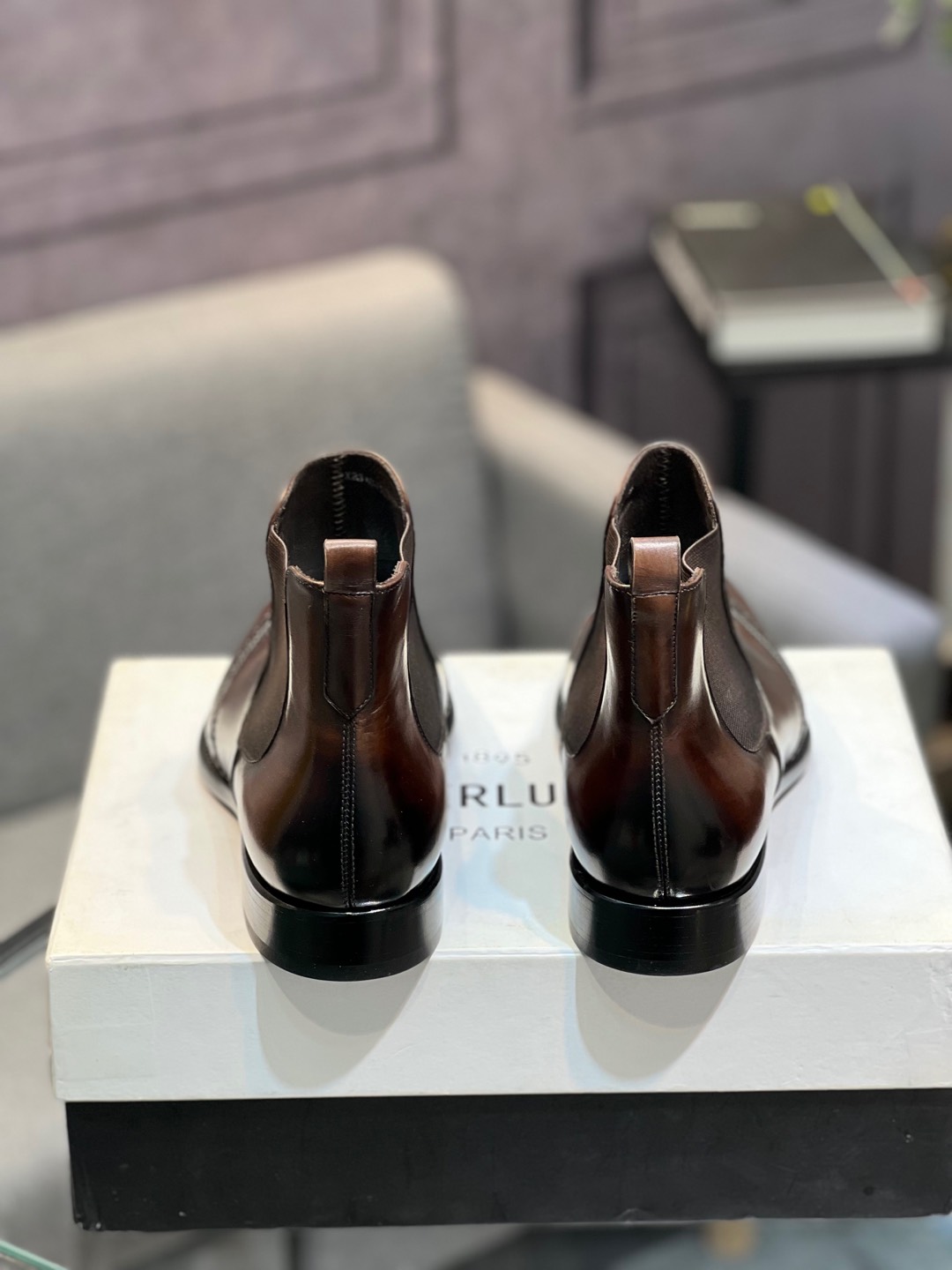 --Berlut* Bruti nuevos zapatos formales de los hombres de color a mano seleccionados de alta calidad