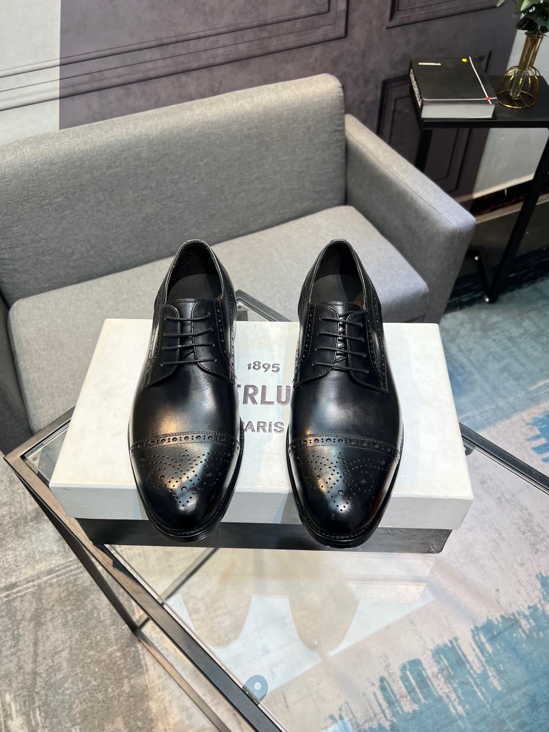 --Berlut* Bruti nuevos zapatos formales de los hombres de color a mano seleccionados de alta calidad