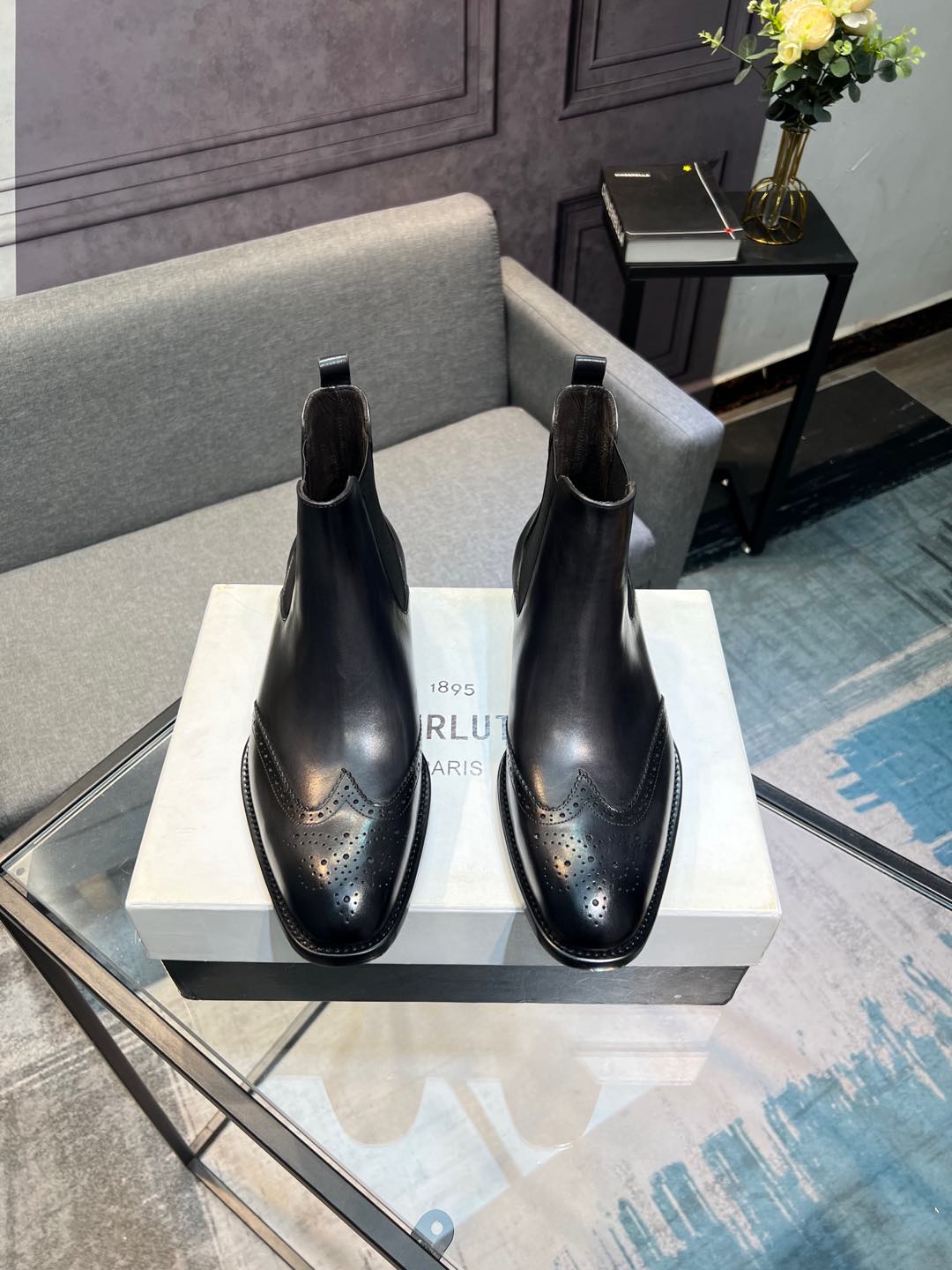 --Berlut* Bruti nuevos zapatos formales de los hombres de color a mano seleccionados de alta calidad
