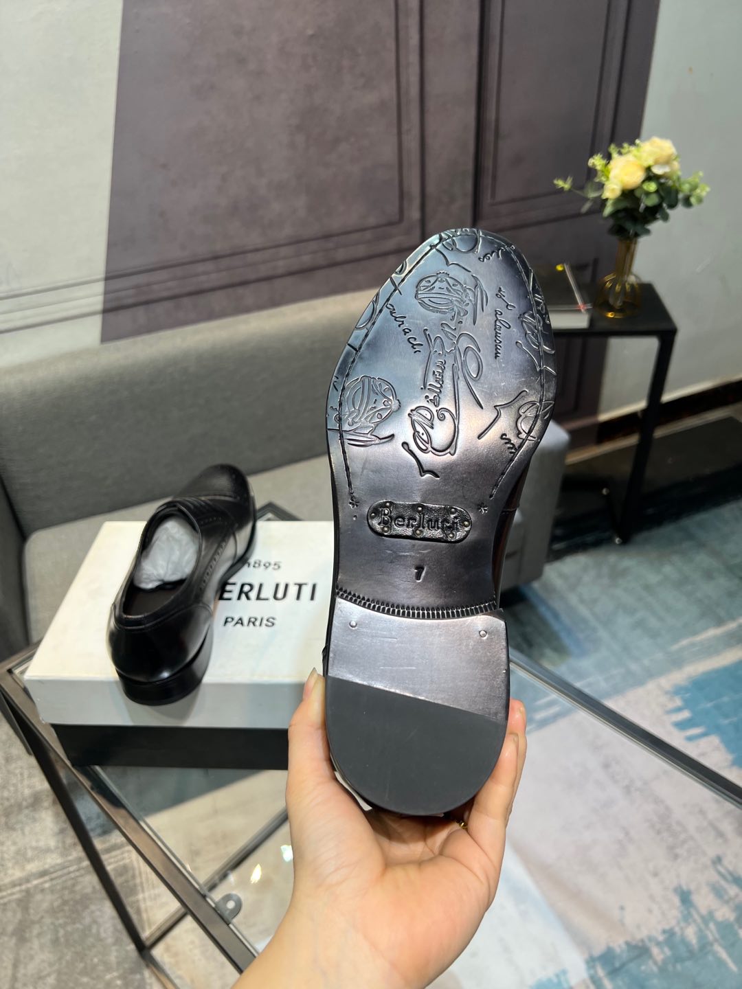 --Berlut* Bruti nuevos zapatos formales de los hombres de color a mano seleccionados de alta calidad