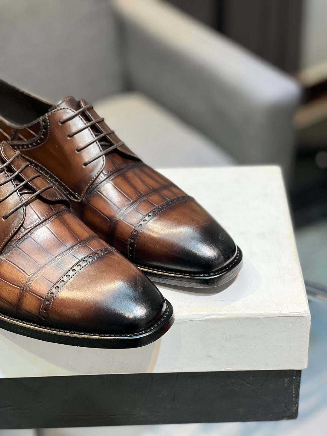 --Berlut* Bruti nuevos zapatos formales de los hombres de color a mano seleccionados de alta calidad