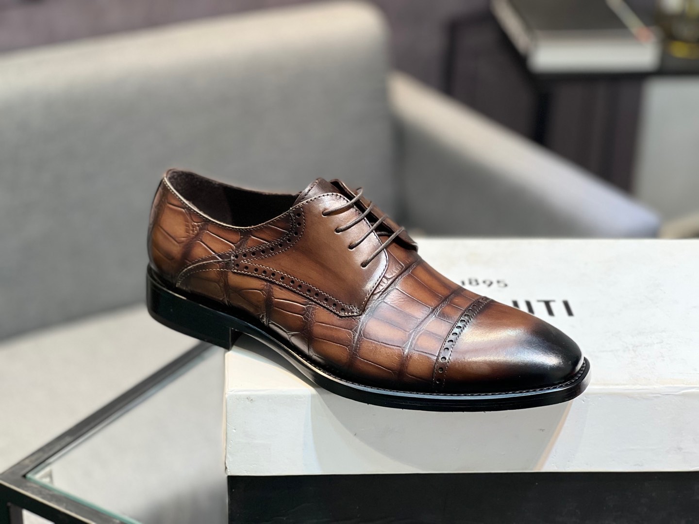 --Berlut* Bruti nuevos zapatos formales de los hombres de color a mano seleccionados de alta calidad