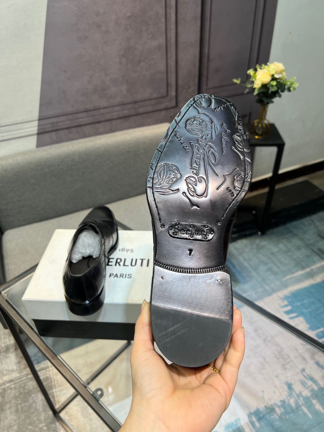 --Berlut* Bruti nuevos zapatos formales de los hombres de color a mano seleccionados de alta calidad