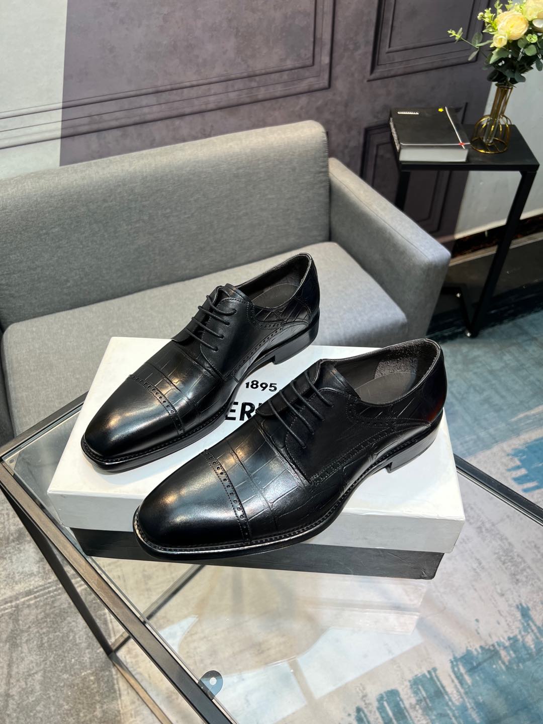 --Berlut* Bruti nuevos zapatos formales de los hombres de color a mano seleccionados de alta calidad